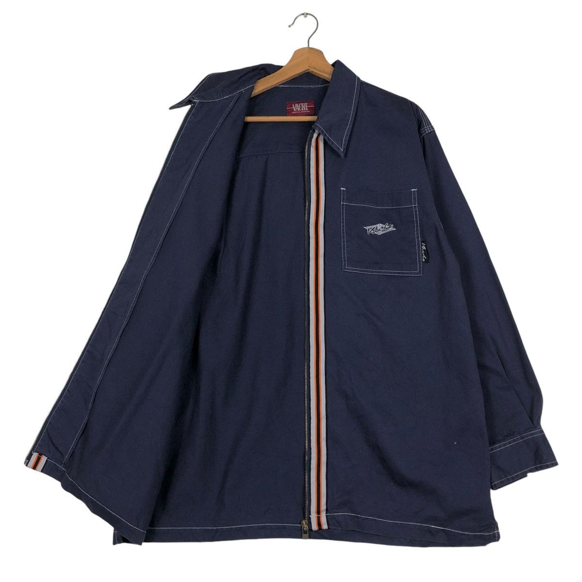 Japanese Brand 🔥VINTAGE ZIPPER JACKET SKATE STREETWEAR VACHE ISSEY MIYAKE Size US L / EU 52-54 / 3 - 11 Thumbnail