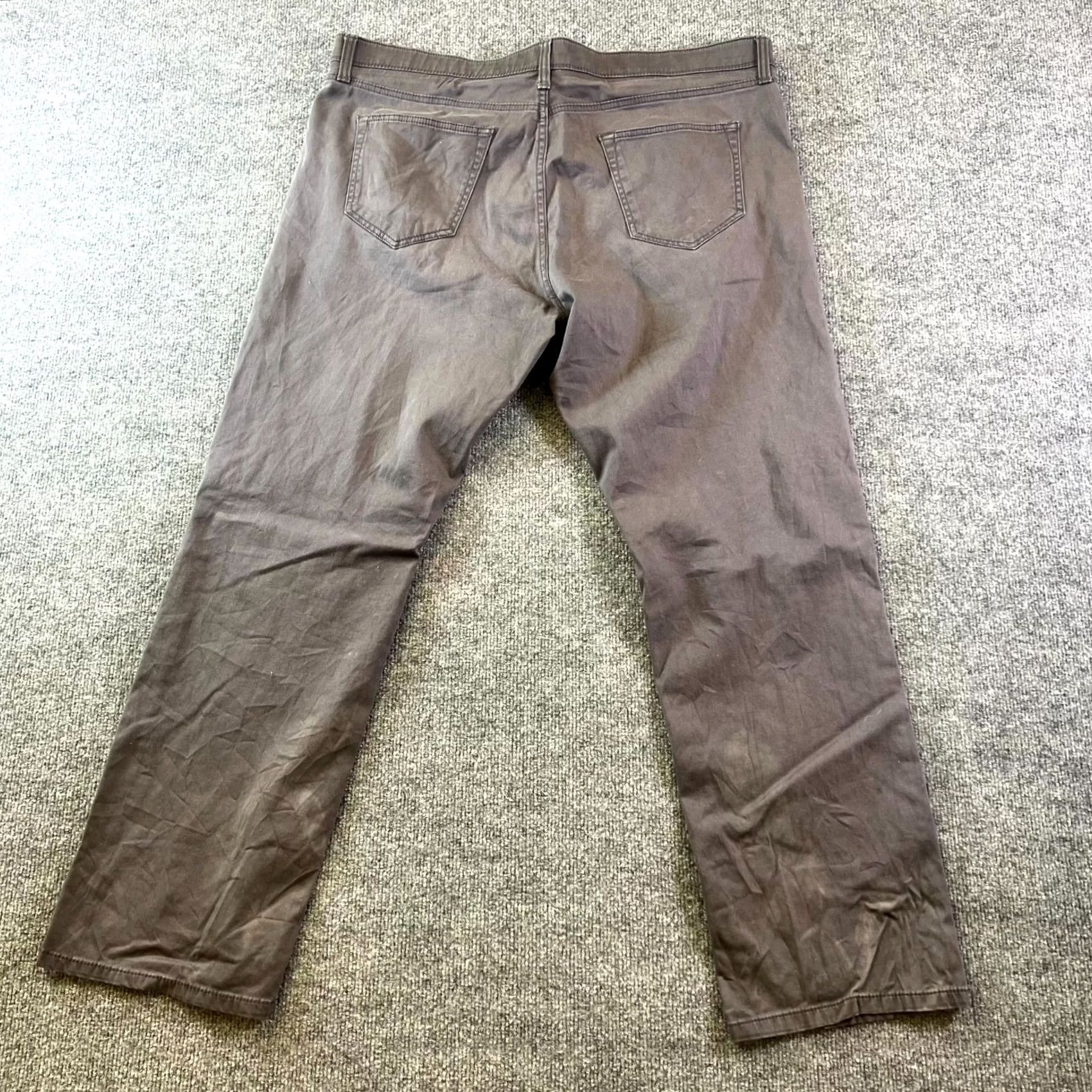 Weatherproof Weatherproof Mens Pants Gray 40x32 Cotton Flat Front Straight Casual Comfortable Stretch Size US 40 / EU 56 - 2 Thumbnail