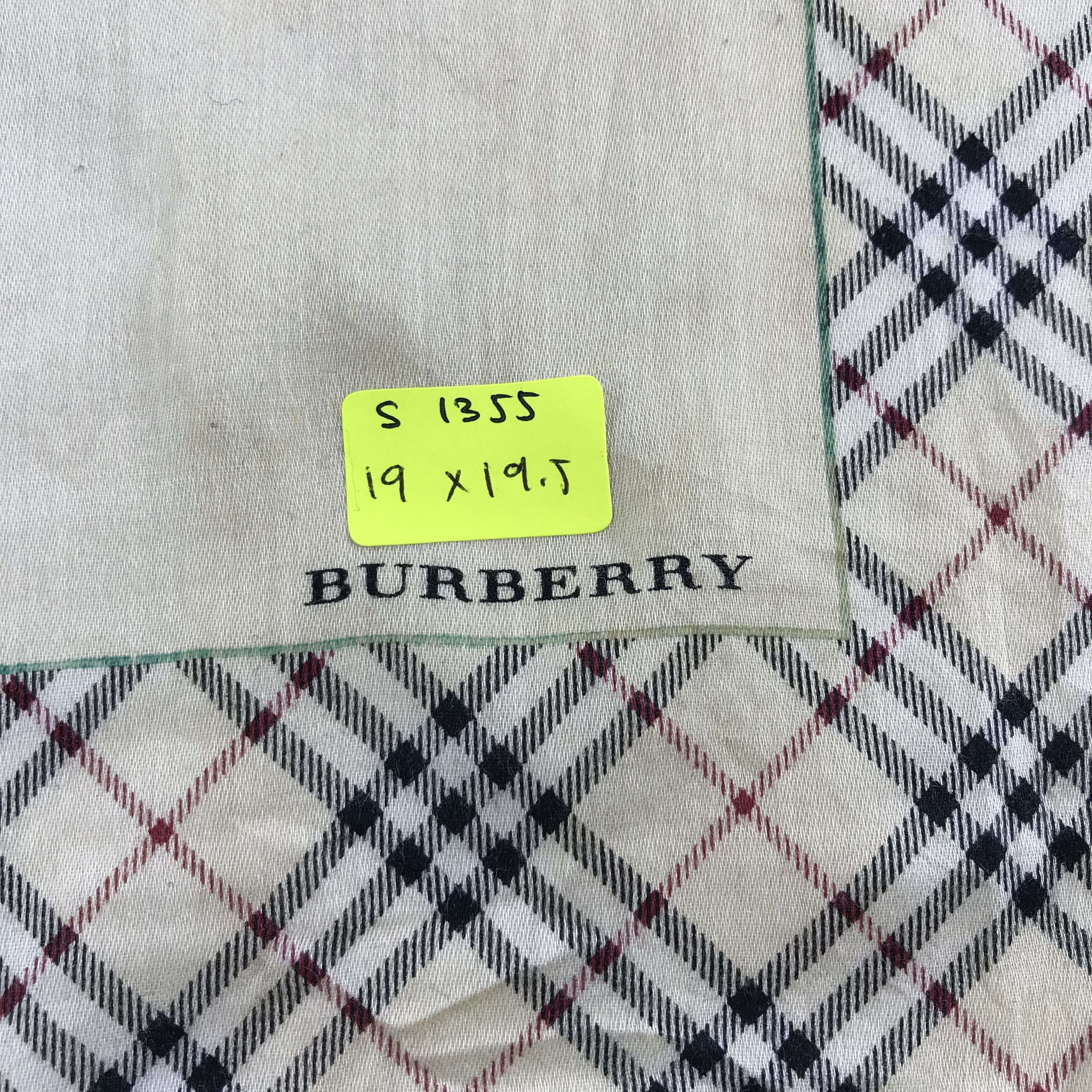 Burberry × Vintage Burberry Bandana / Handkerchief / Neckerchief - S1355 Size ONE SIZE - 5 Thumbnail