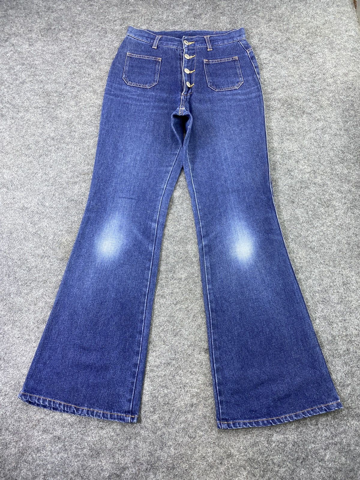 Japanese Brand × Jean Japanese Brand Fly Button Bootcut Blue Jeans - J1037 Size 27" / US 4 / IT 40 - 2 Thumbnail