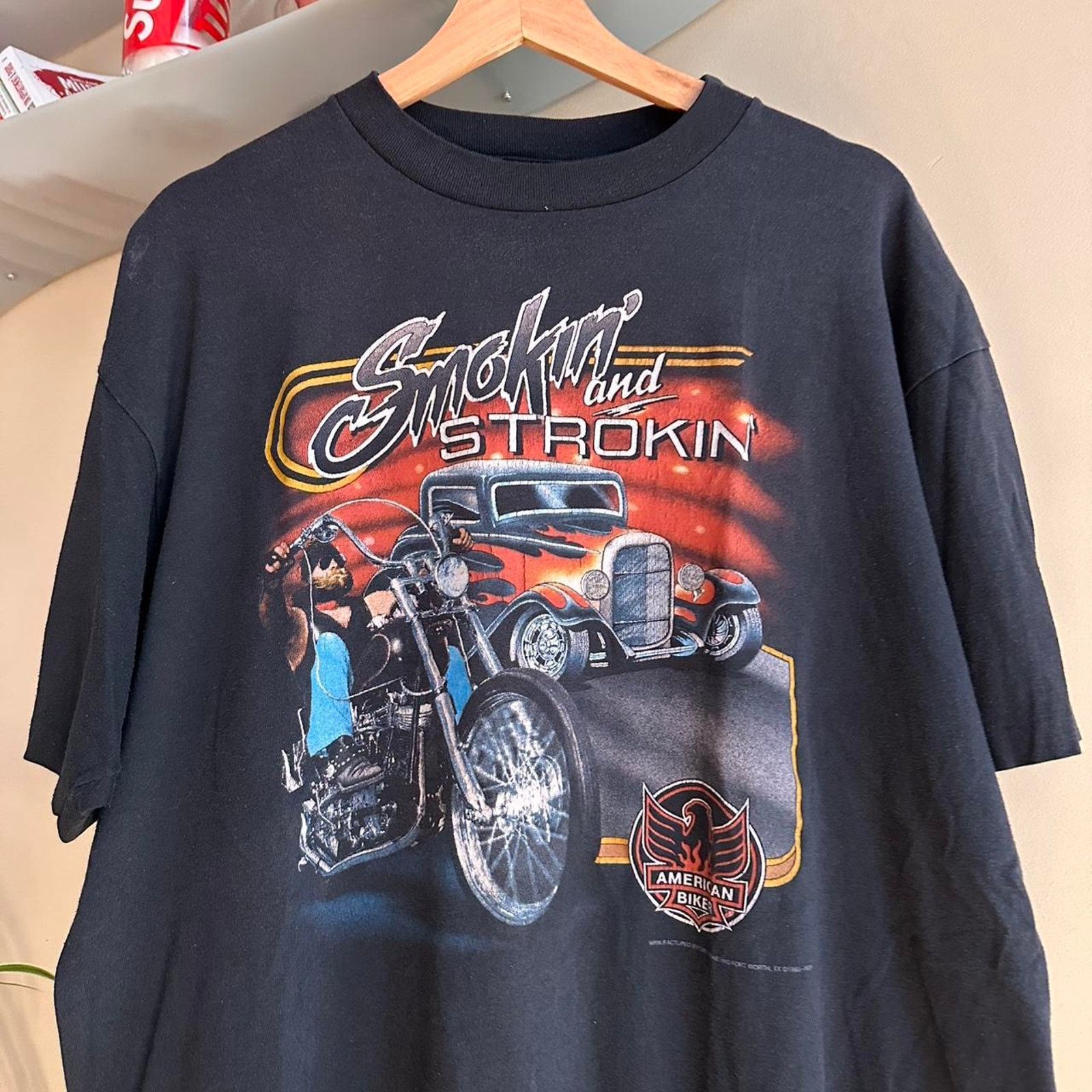 Vintage Vintage Smokin and Trokin 3D Emblem Shirt Size US XL / EU 56 / 4 - 2 Thumbnail