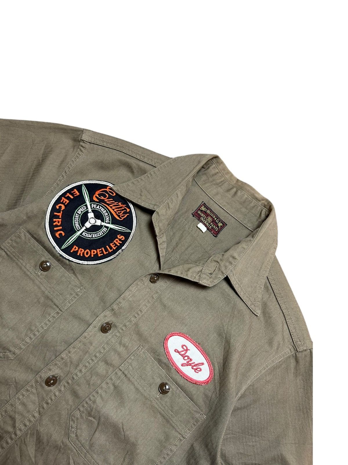 Buzz Rickson's Buzz Ricksons HBT Work Shirt CURTISS ELECTRIC PROPELLERS Size US S / EU 44-46 / 1 - 5 Thumbnail
