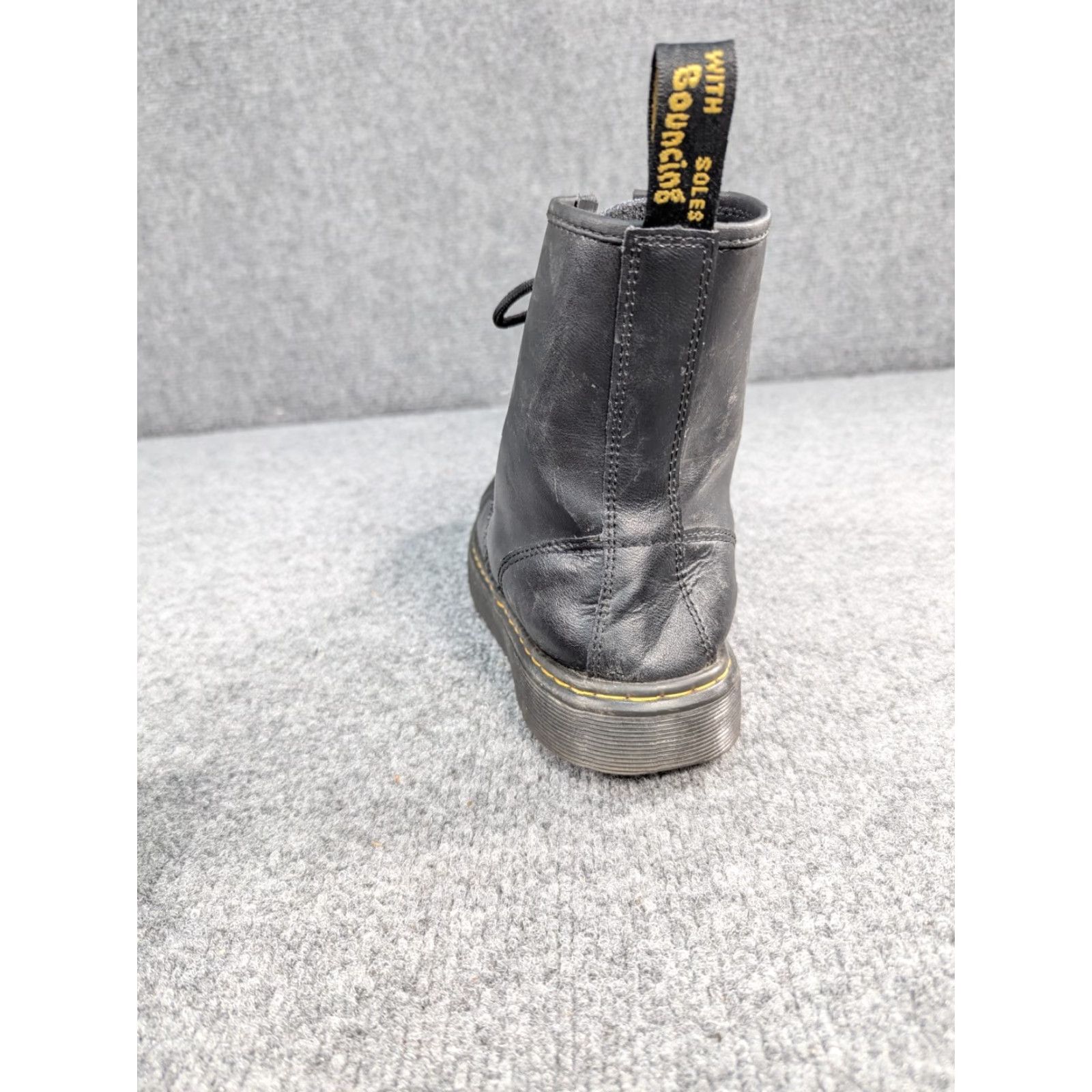 Dr. Martens VINTAGE Dr. Martens Zavala Black Leather Combat SINGLE Left M6 L7 AMPUTEE Shoe Mens Women? Size US 7 / IT 37 - 5 Thumbnail
