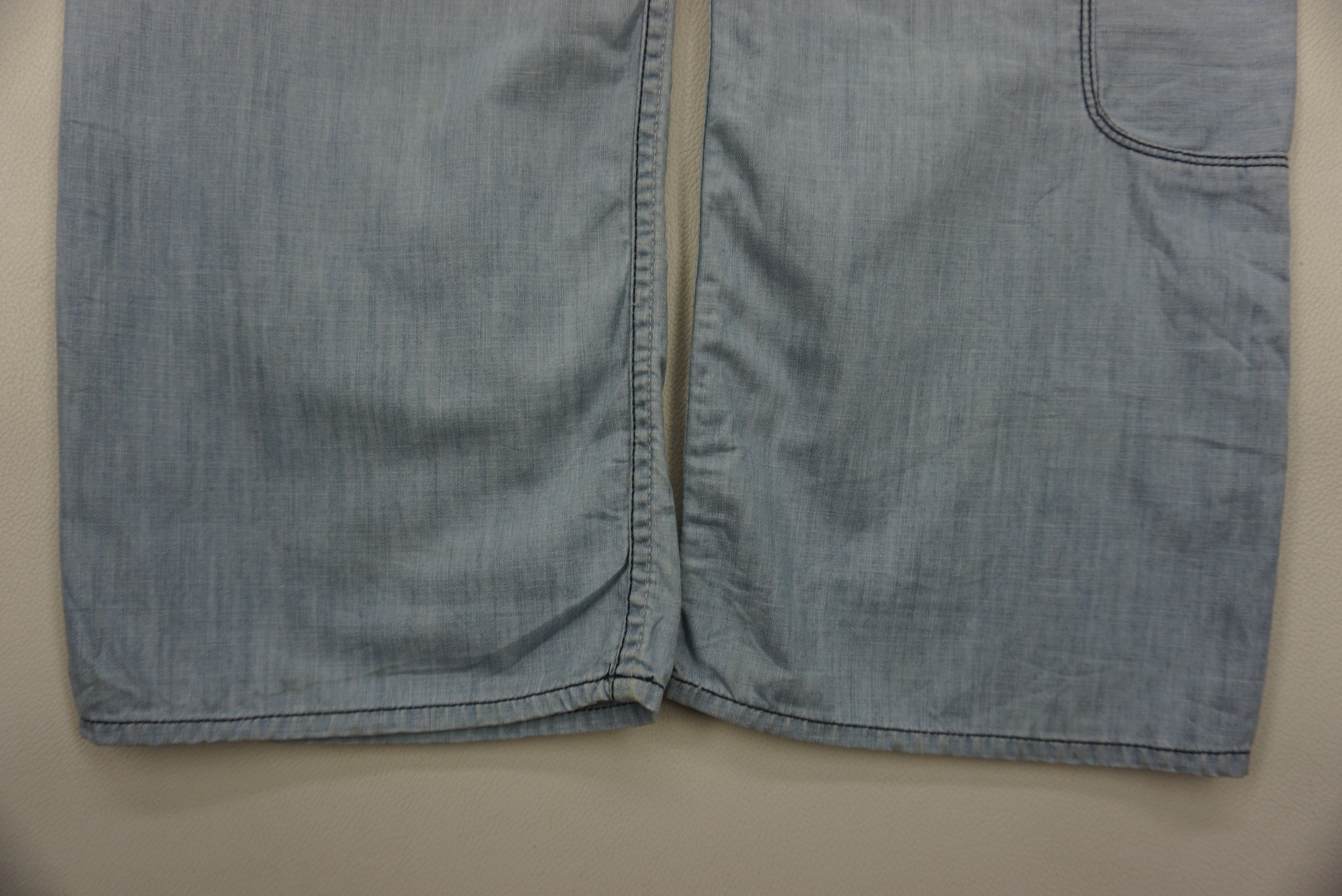 Japanese Brand FREESOUL Jeans fit W33xL35 Low Rise Patchwork Baggy Denim Size US 30 / EU 46 - 13 Thumbnail