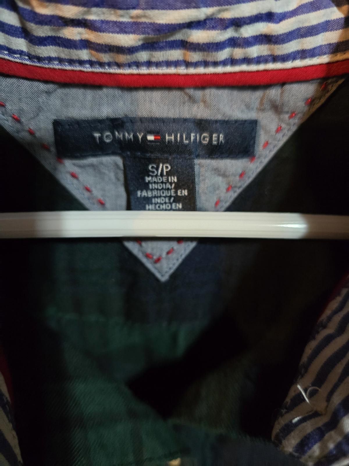 Tommy Hilfiger Tommy Hilfiger Green & Navy Flannel Shirt Size S / US 4 / IT 40 - 3 Thumbnail
