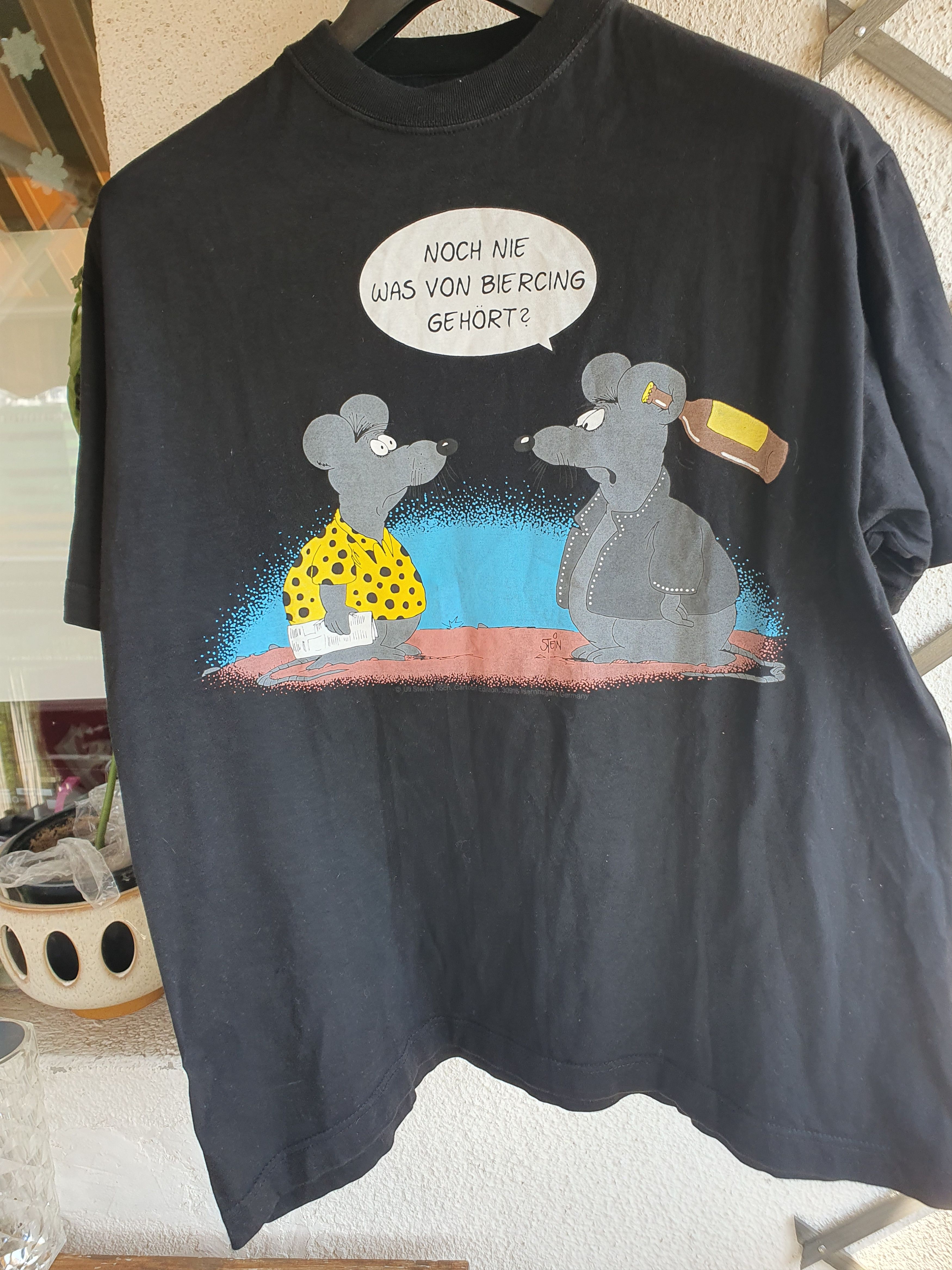 Anime Uli Stein & Koch Cartoon Germany Vintage t-shirt sz XL Size US XL / EU 56 / 4 - 4 Thumbnail