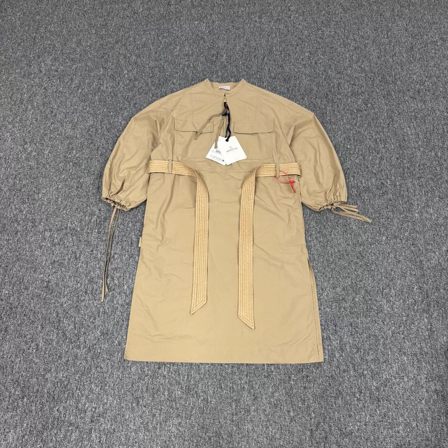 Moncler Moncler SS25 LS Dress Zipper Rem Belt SideSlit 40 Size S / US 4 / IT 40 - 1 Thumbnail