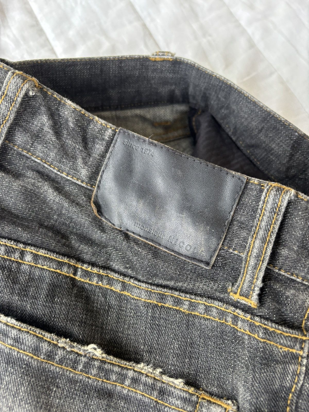 Tornado Mart Vintage Monsieur NICOLE Bootcut Denim Jeans Low Rise Flare Size US 31 - 11 Thumbnail