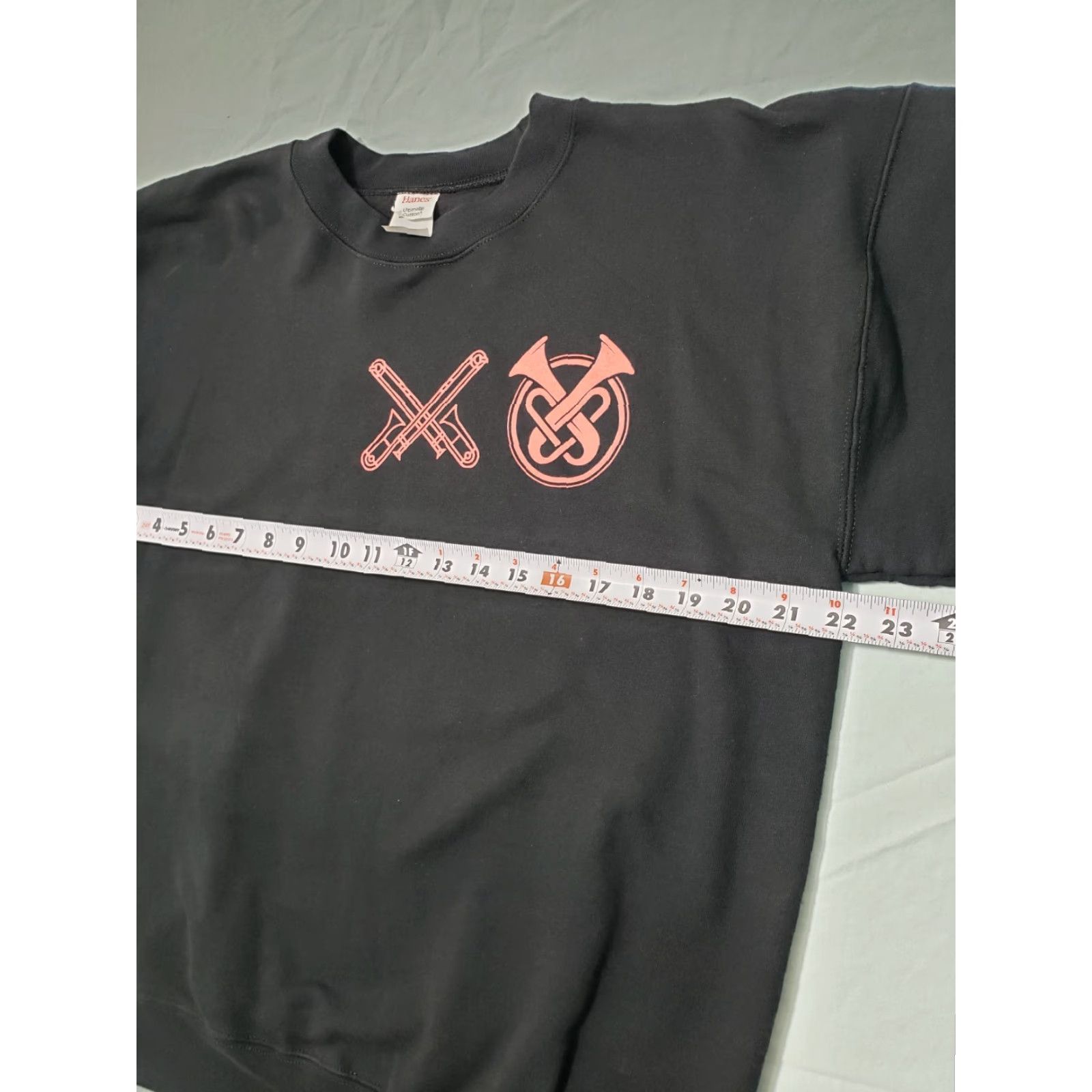 Hanes Hanes Ultimate Cotton Sweatshirt Pullover Crewneck Mens Size M Black Band Size US M / EU 48-50 / 2 - 4 Thumbnail