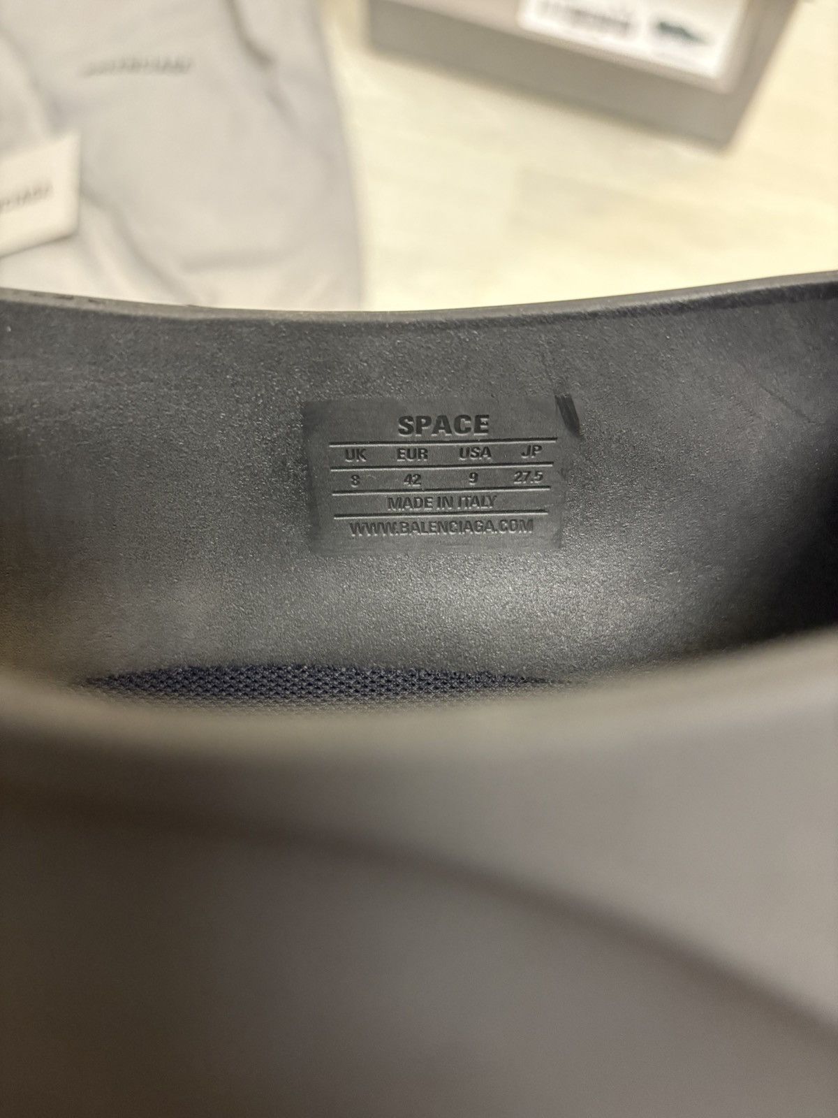 Balenciaga Space Shoe Size 42 matte black Size US 9 / EU 42 - 7 Thumbnail