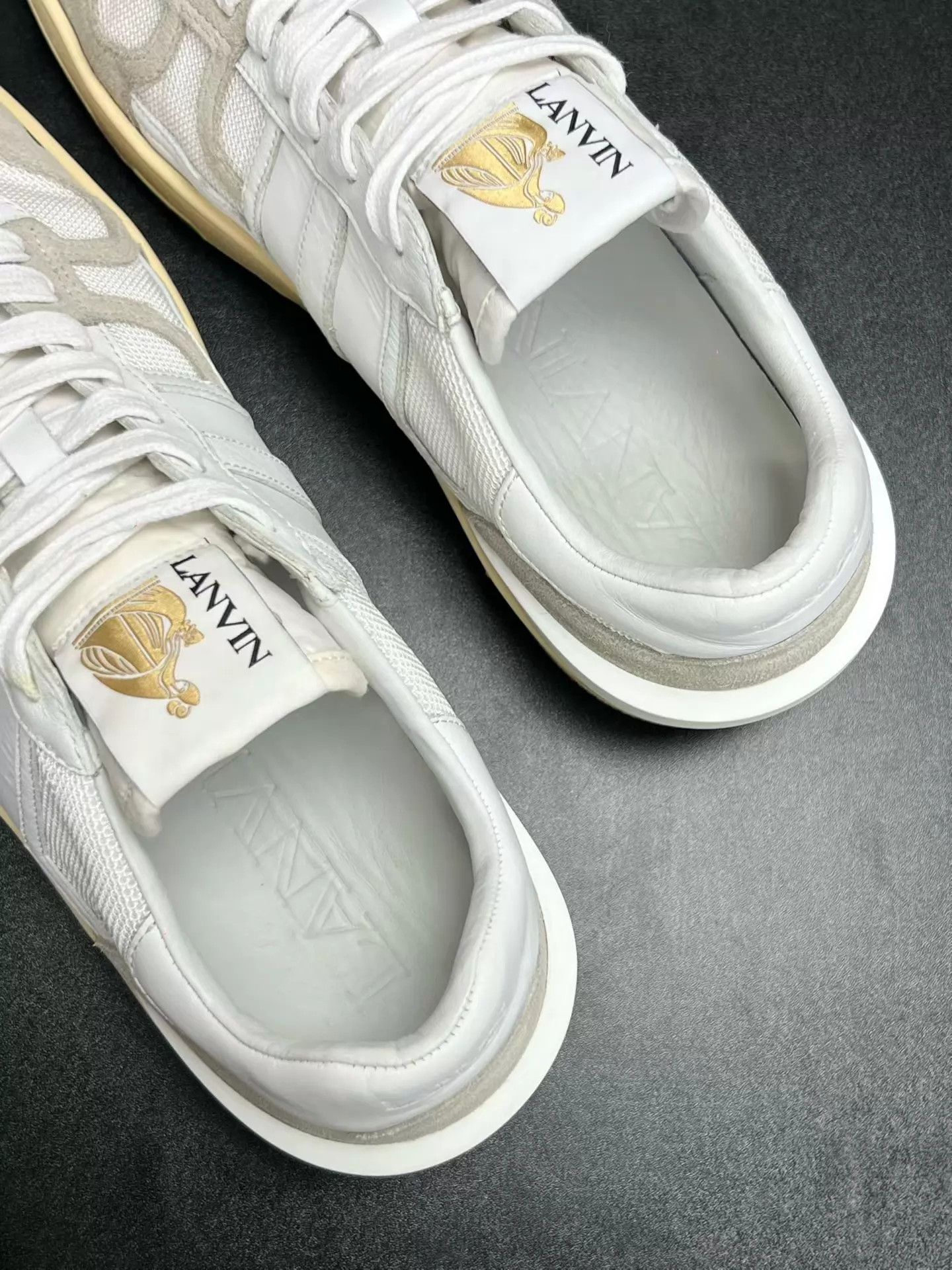 Lanvin Lanvin Clay Low Top Sneaker White Size 44 Like New Size US 11 / EU 44 - 4 Thumbnail