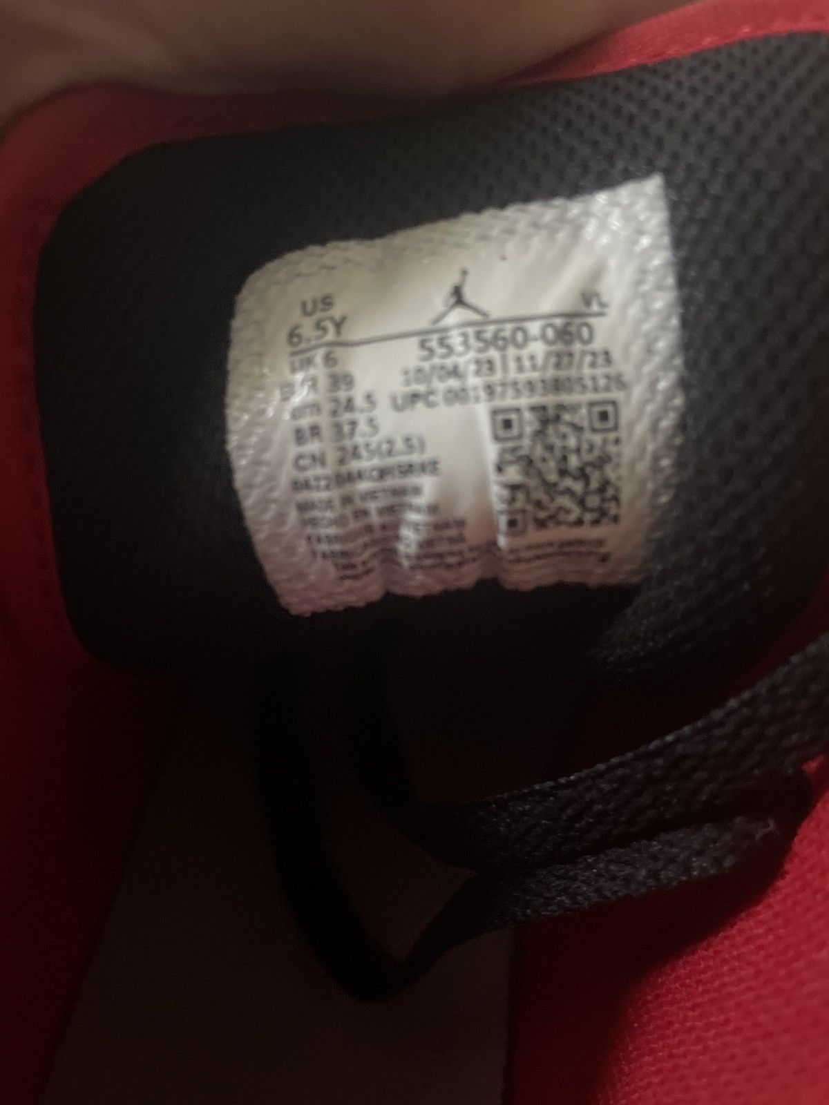 Jordan Brand Jordan 1 low “Cement fire red” Size US 6.5 / EU 39-40 - 7 Thumbnail