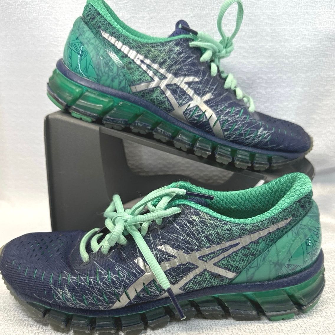 Asics Asics Gel Quantum Athletic Running Shoe Silver women sz 6 Size US 6 / IT 36 - 1 Thumbnail