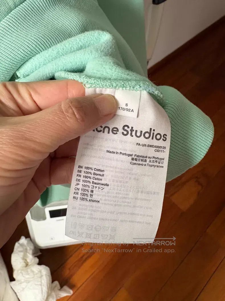 Acne Studios Acne Studios Green zip-up hooded sweatshirt Size S / US 4 / IT 40 - 3 Thumbnail