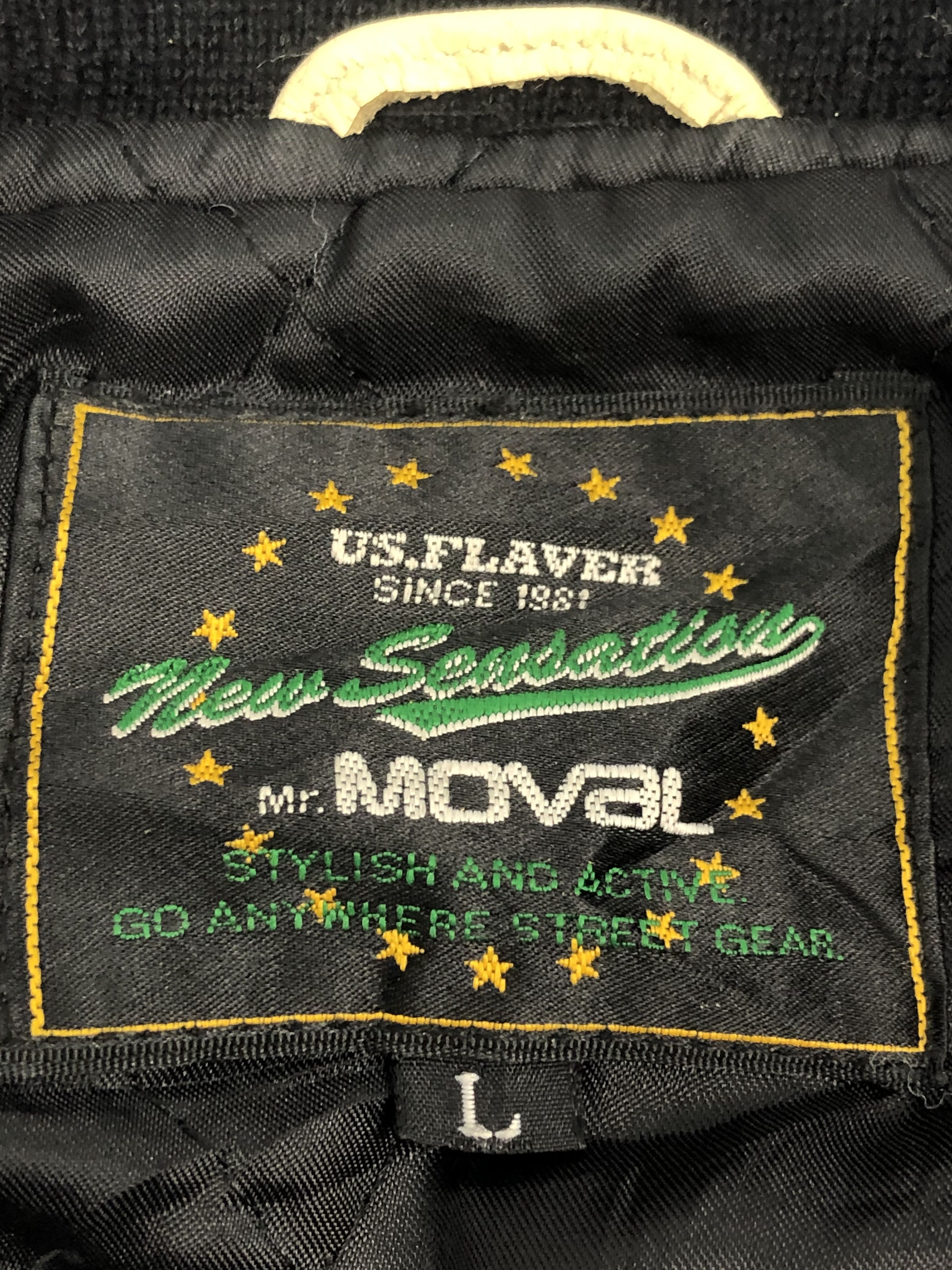 Vintage Vintage 90S Varsity Synthetic Leather Jacket V0114 Size US L / EU 52-54 / 3 - 3 Thumbnail