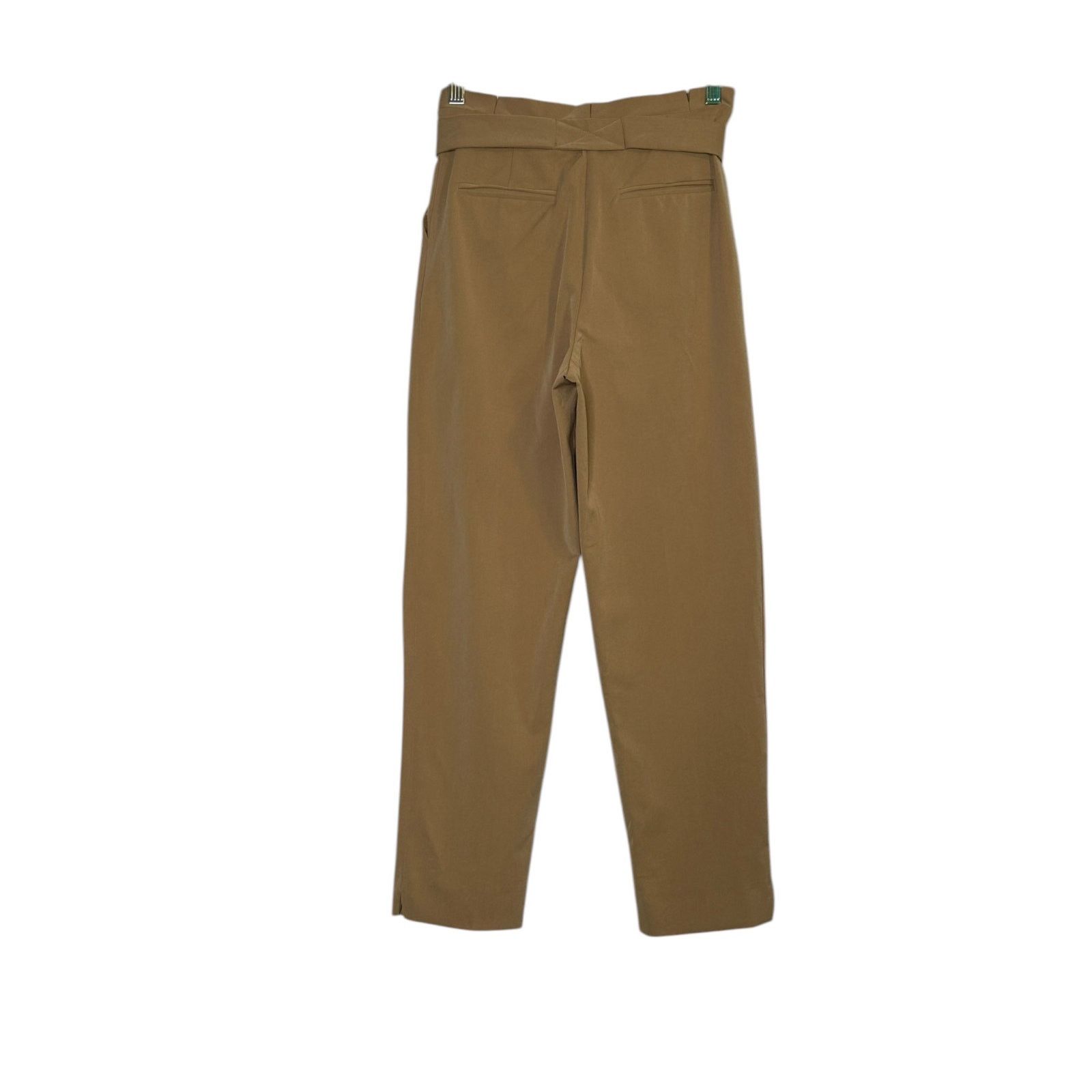 Topshop Topshop beige pleated high waist belted crop pants size 2 Size 26" / US 2 / IT 38 - 7 Thumbnail