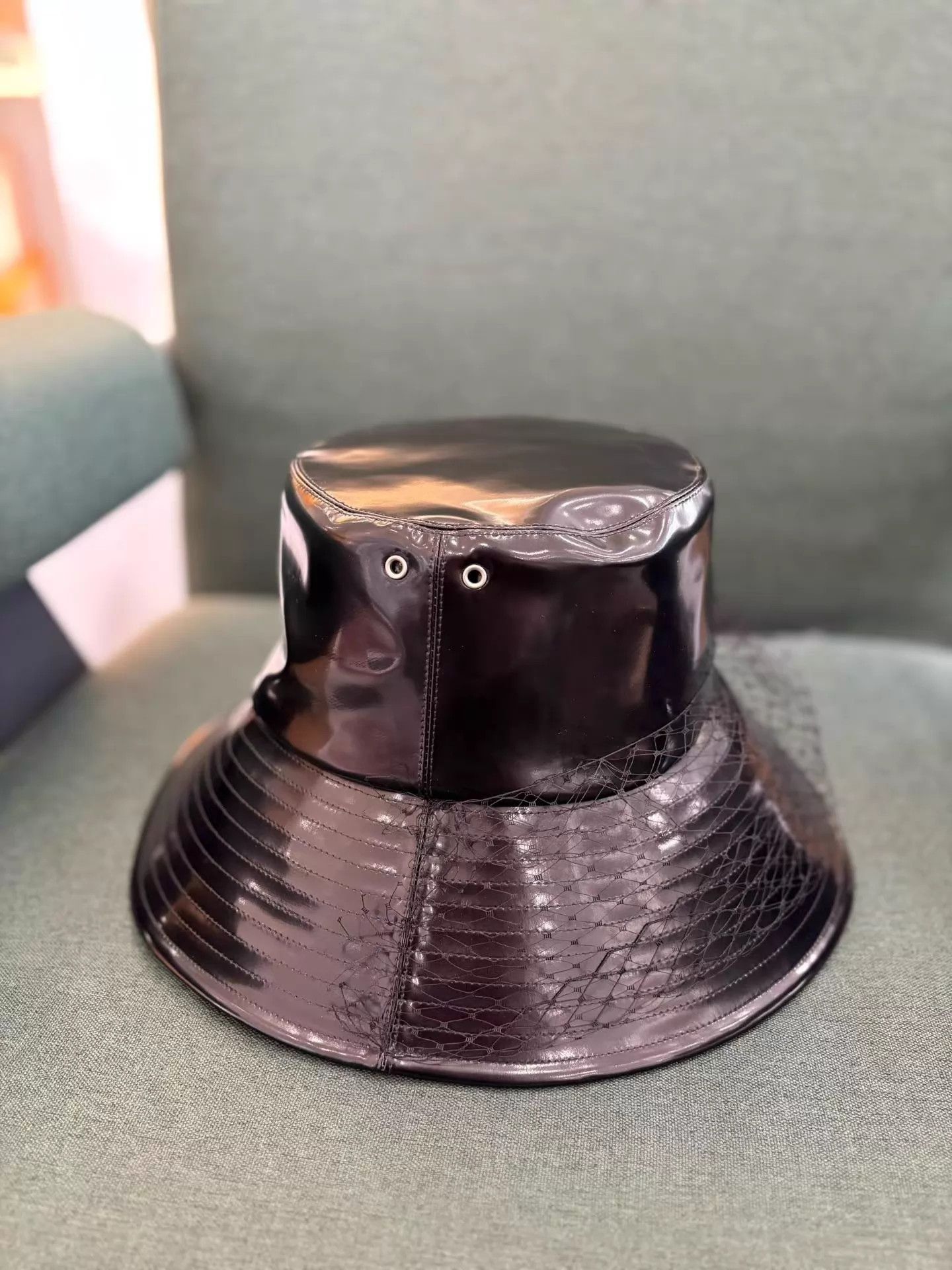 Dior Dior Black Mesh Lining Full Logo Bucket Hat 99 New 57cm Size ONE SIZE - 1 Thumbnail