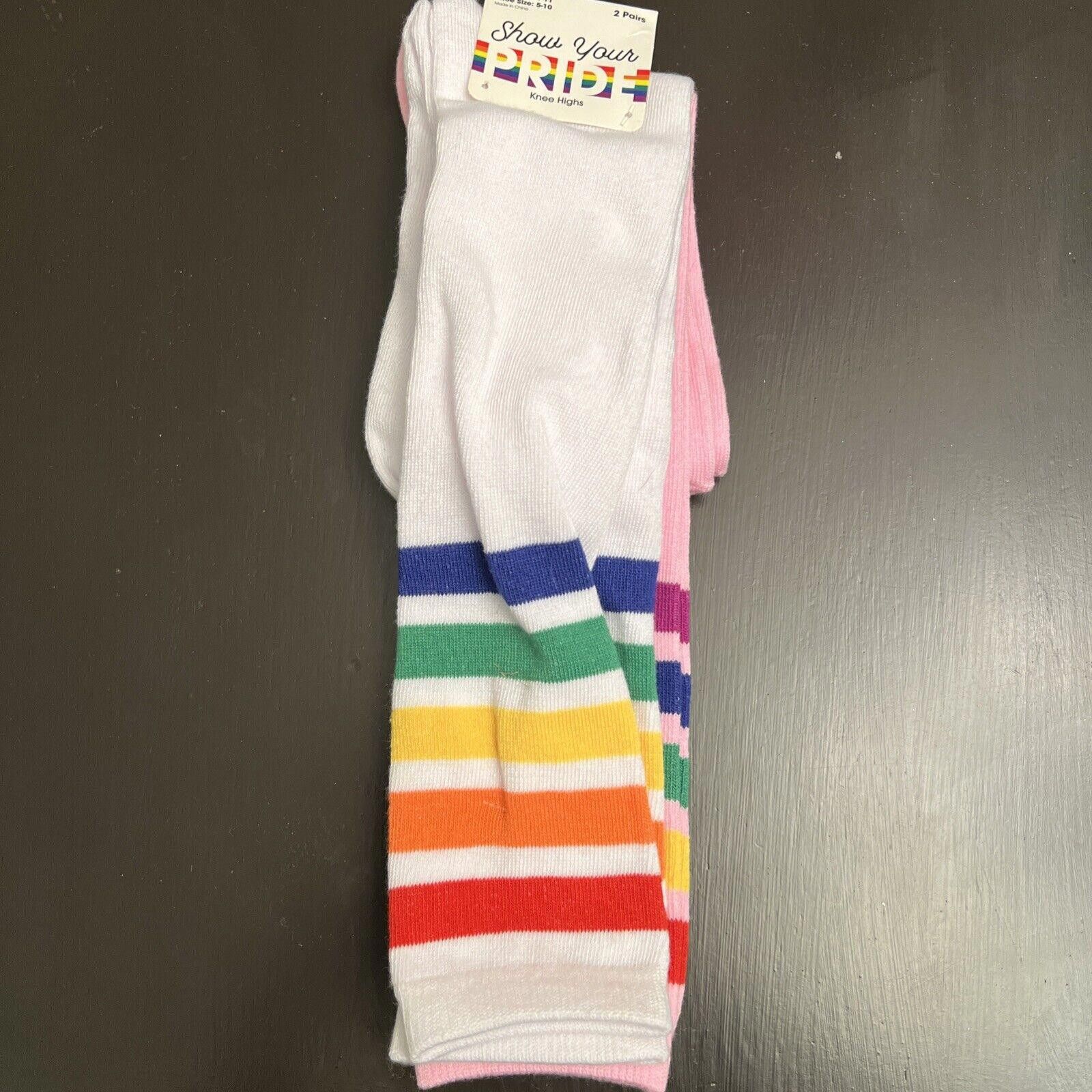 Designer Show Your Pride 2 Pair High Roller Socks Size ONE SIZE - 1 Thumbnail
