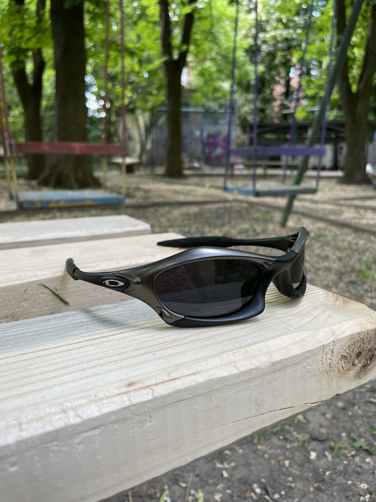 image of Oakley Splice Vintage Sunglasses in Black, Men's