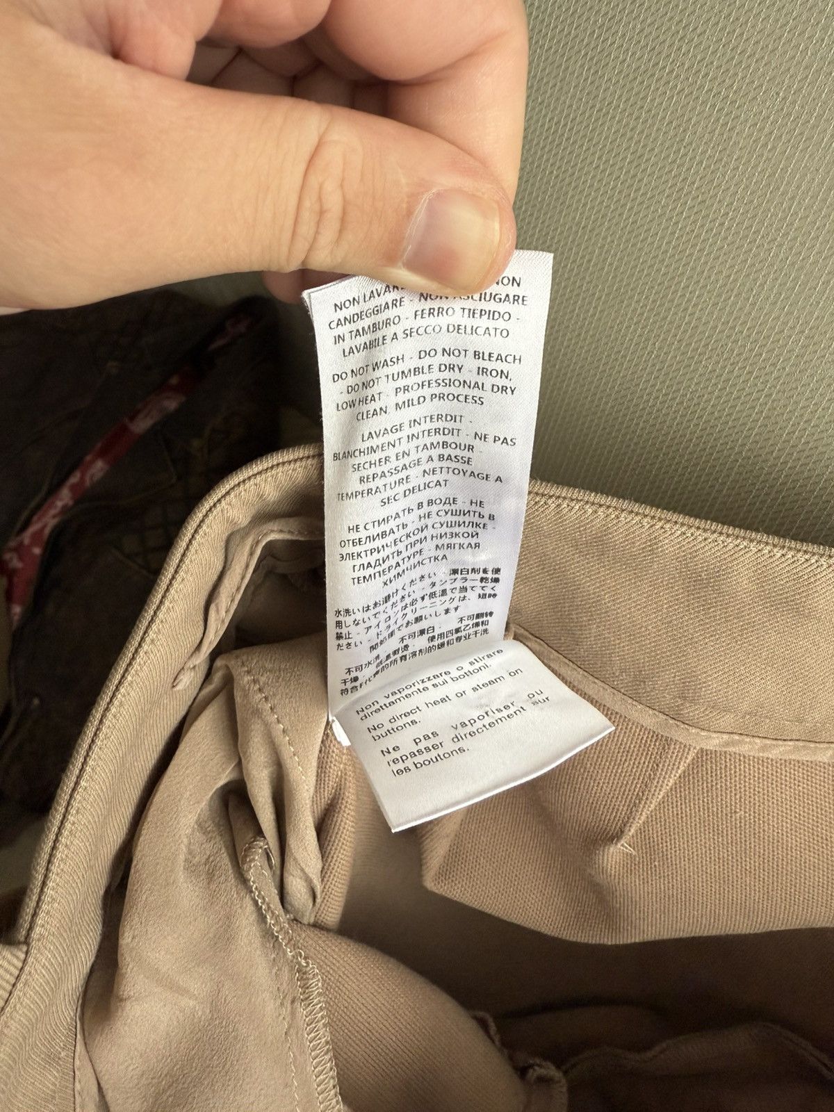 Gucci Gucci Cotton Silk Pants IT 38 Beige Career Mid Rise Trousers Size 26" / US 2 / IT 38 - 12 Thumbnail