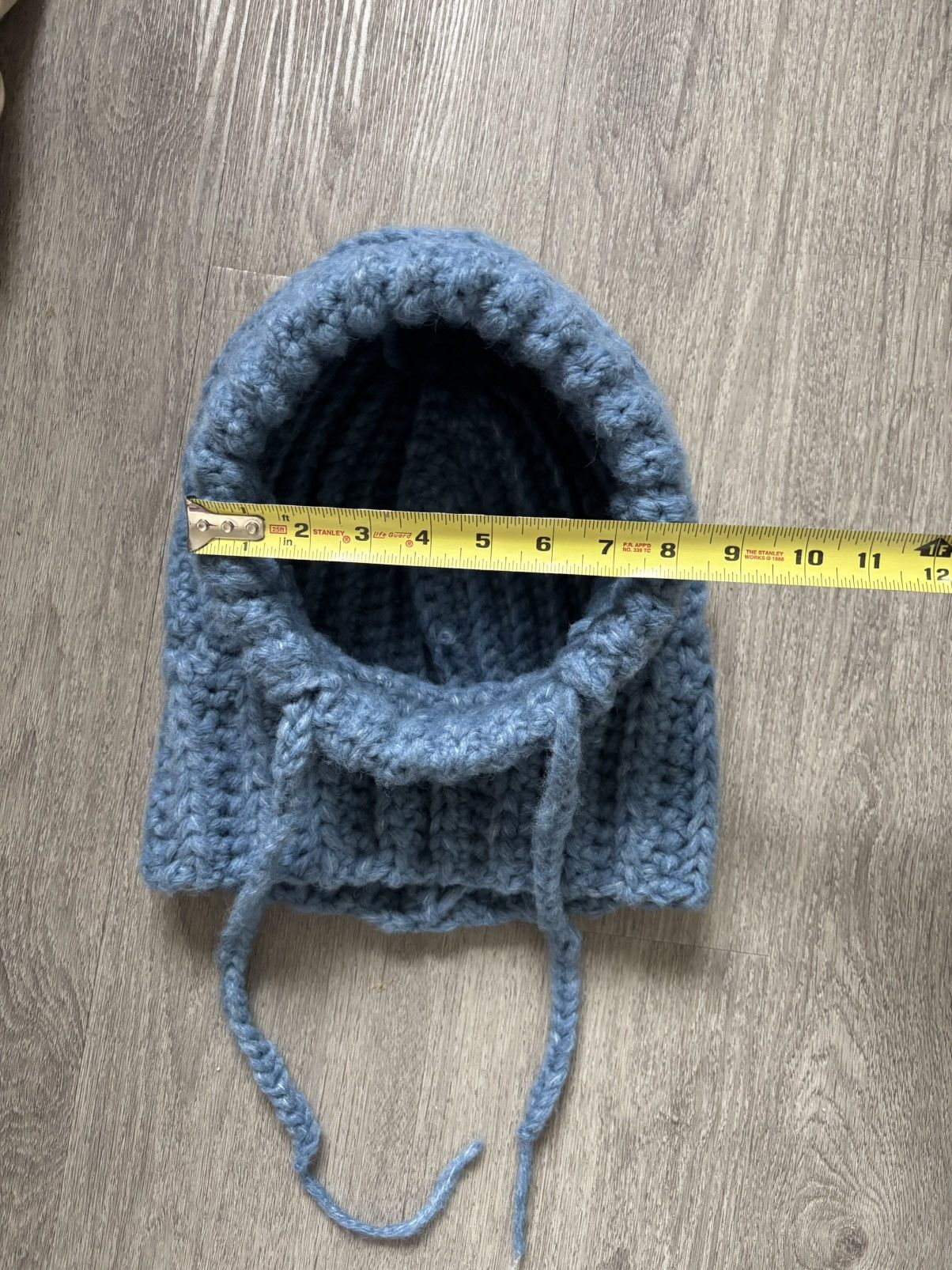Handmade Blue Crochet Balaclava Size ONE SIZE - 6 Thumbnail