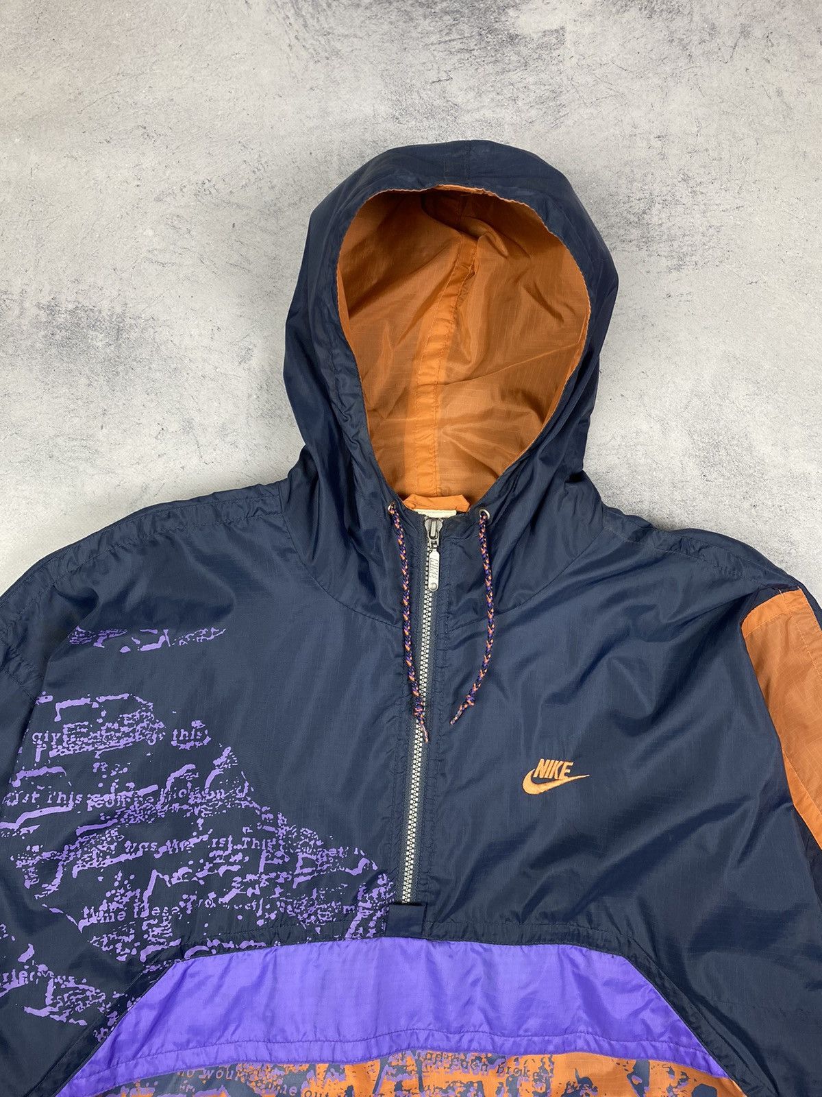 Nike Vintage 80s Nike Nylon Jacket 1/2 Zip Anorak Jacket Men’s Size US L / EU 52-54 / 3 - 5 Thumbnail