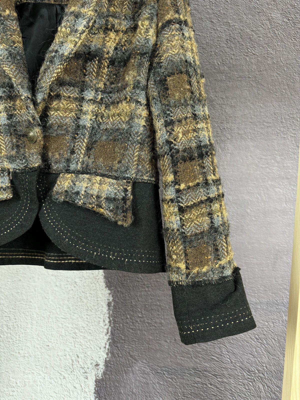Designer × Vintage Paul Brial vintage tweed blazer jacket size 2 Size S / US 4 / IT 40 - 7 Thumbnail