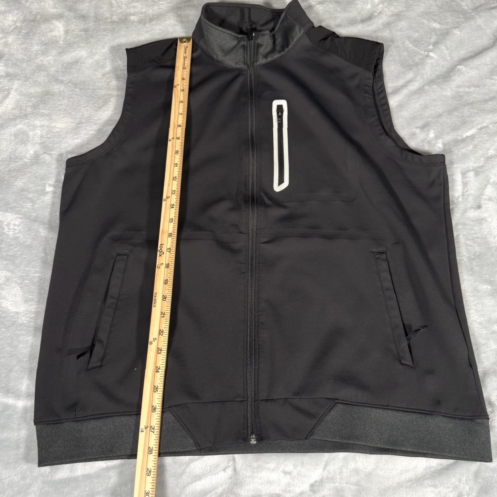 Rhone VINTAGE Rhone Full Zip Vest Jacket Mens 2XL Athletic Performance Stretch Black Size US XXL / EU 58 / 5 - 8 Thumbnail