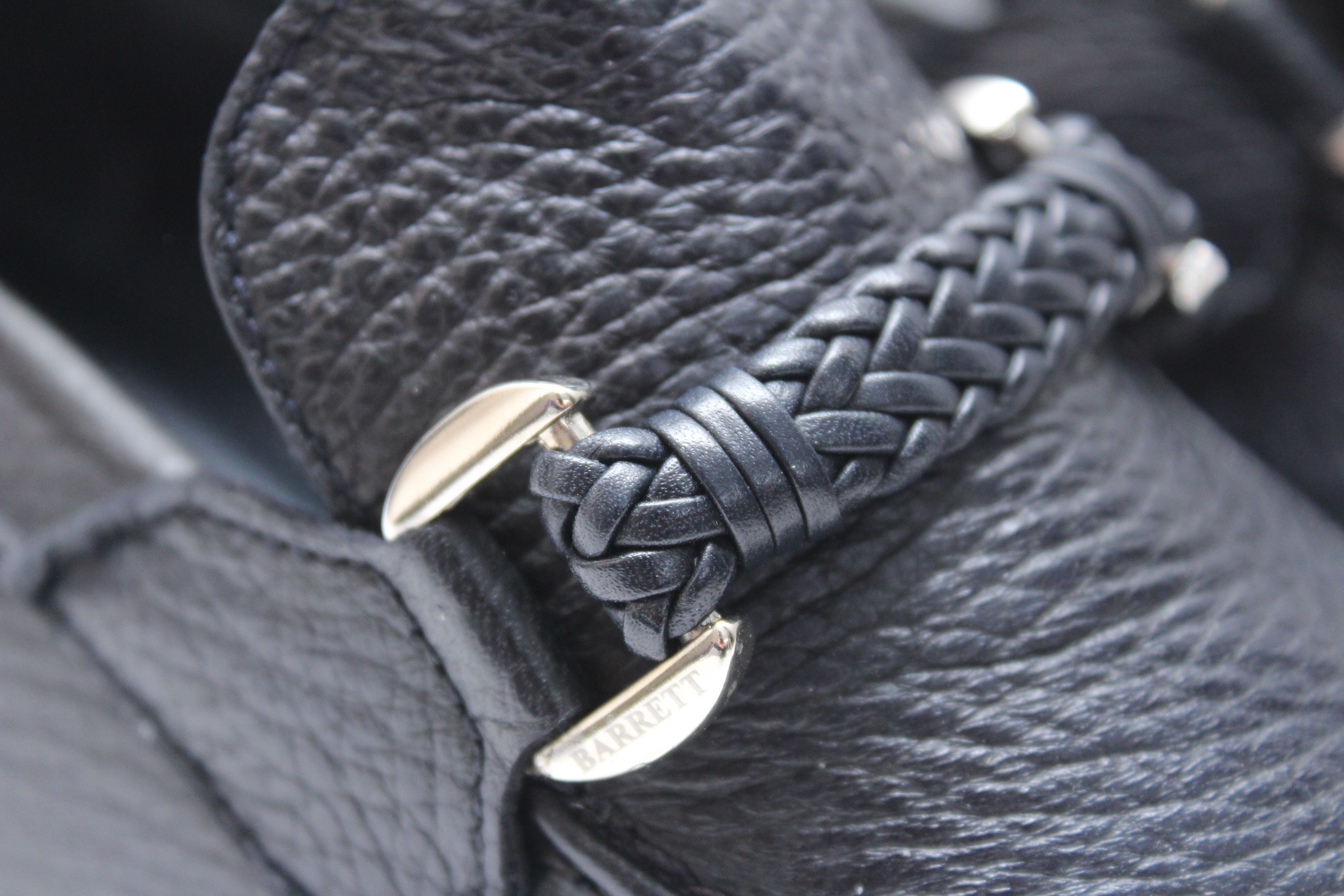 Barrett Barrett Black Grain Leather Braided Loafers - Size UK 6 Size US 7 / EU 40 - 6 Thumbnail