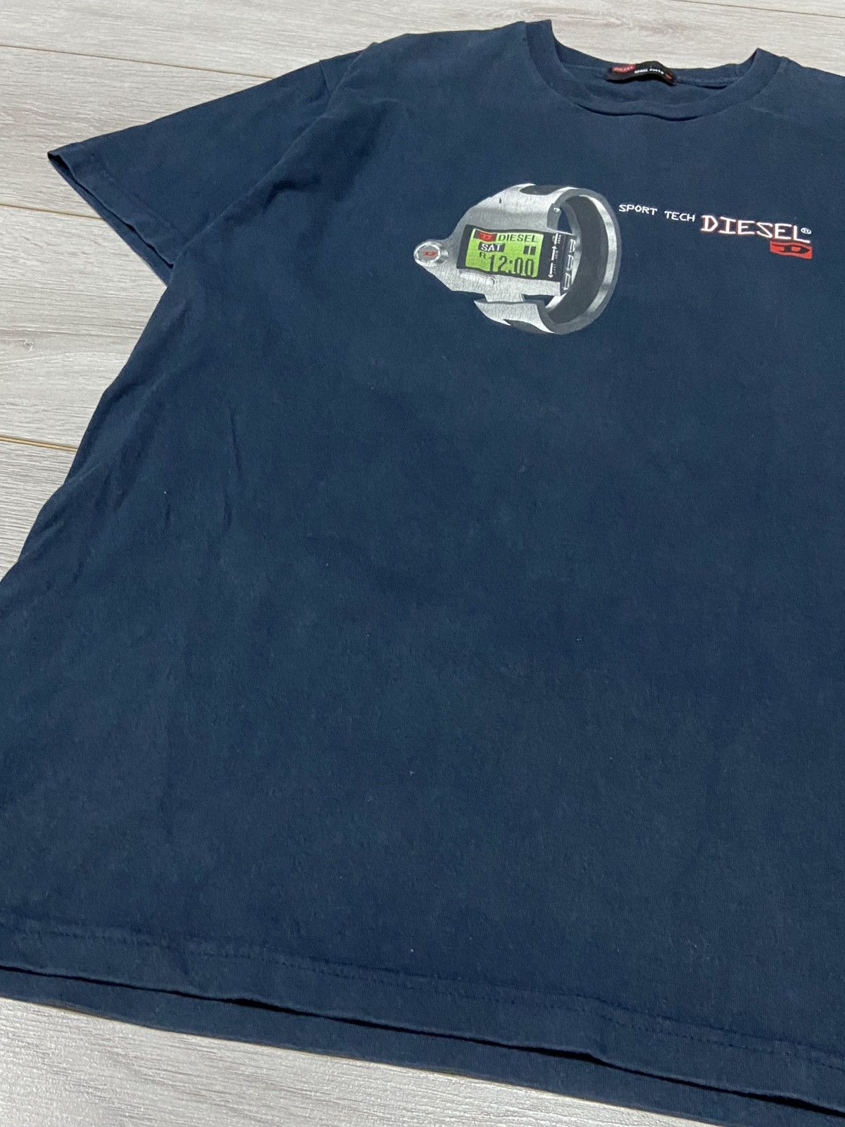 Diesel Diesel watches print avant-garde sport tech vintage t-shirt Size US L / EU 52-54 / 3 - 4 Thumbnail