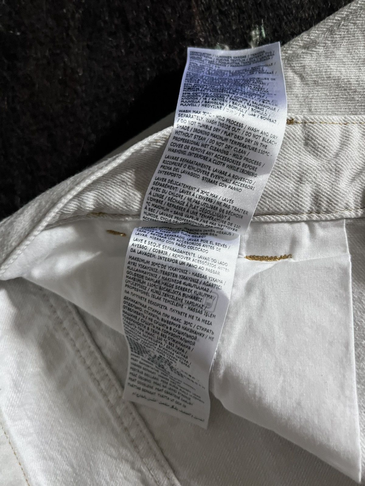 Maison Margiela $1.9k FW23 baggy cargo jeans w/ hand-painted details, 34, IT Size US 34 / EU 50 - 18 Thumbnail