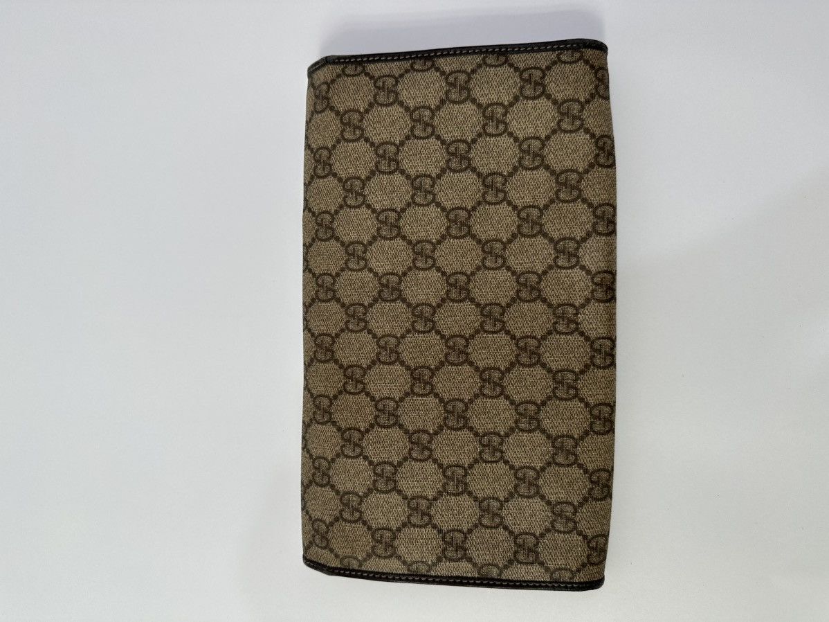 Gucci GUCCI GG Supreme Monogram Clutch Document Holder Brown Size ONE SIZE - 2 Thumbnail