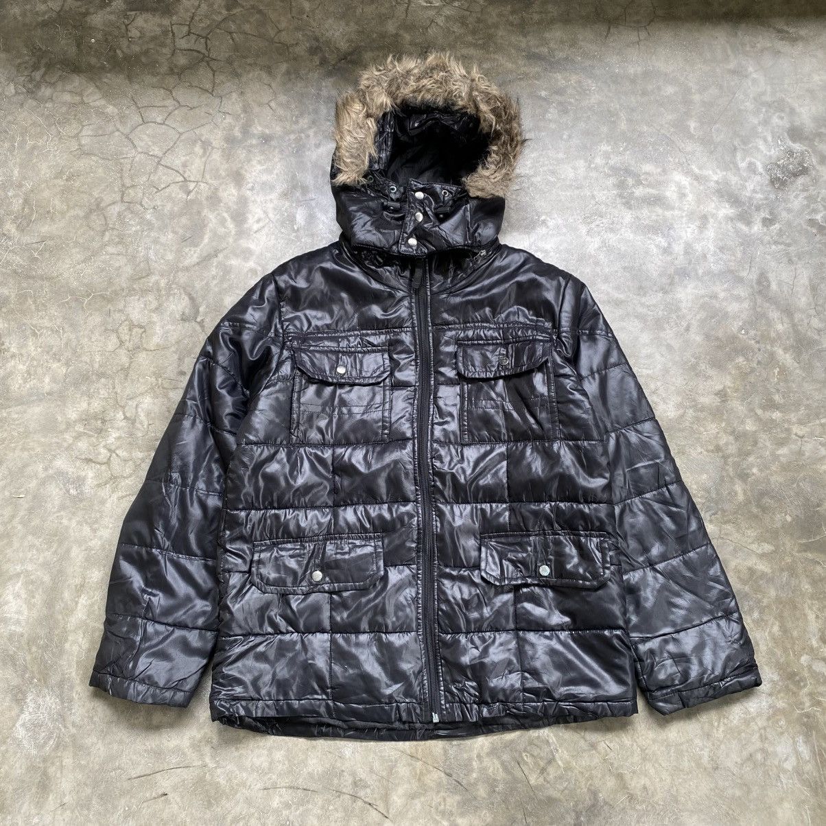 Japanese Brand 2000s Semantic Design Vkei Style Fur Hoodie Light Jacket Size US M / EU 48-50 / 2 - 1 Thumbnail