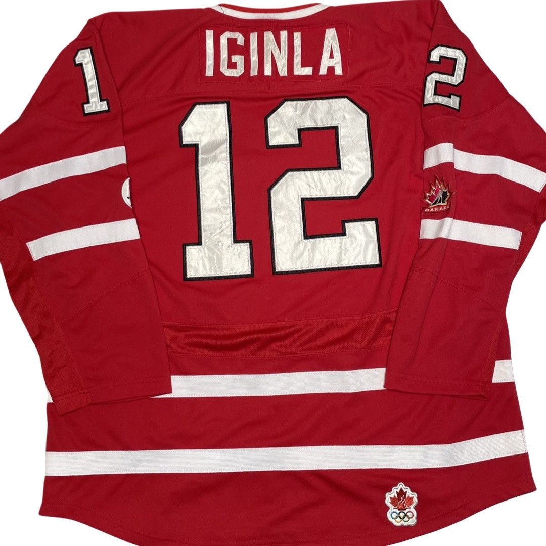 image of Hockey Jersey x Nike Vintage 2010 Nike Canada Olympics Jerome Iginla Jersey in Red, Men's (Size XL)