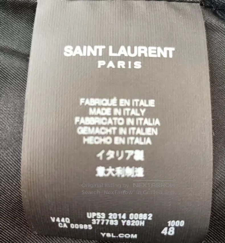 Saint Laurent Paris Saint Laurent Paris Gold Thread Court Jacket Size US M / EU 48-50 / 2 - 8 Thumbnail