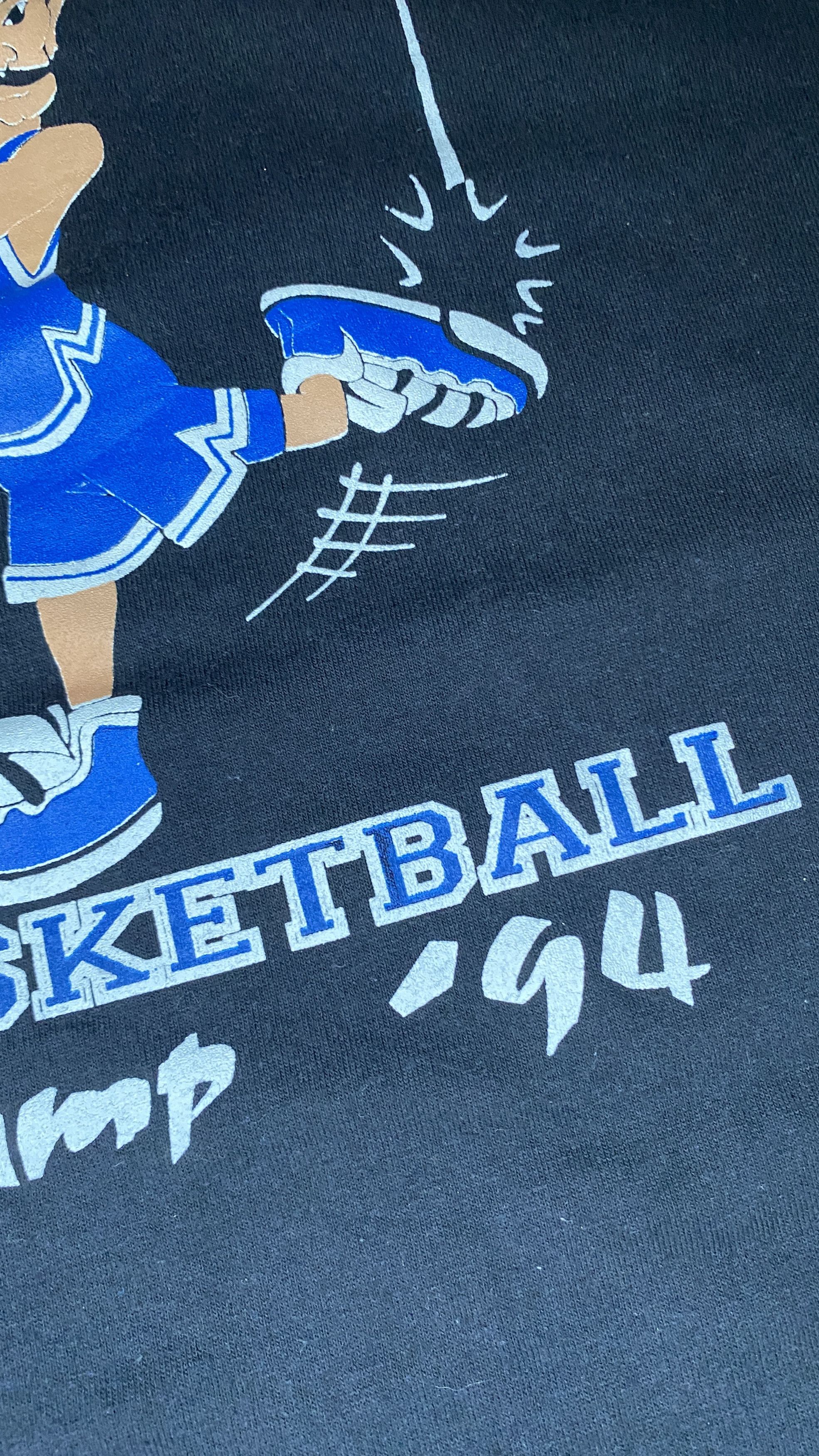Vintage Vintage 1994 Modesto JC Basketball Camp T-Shirt Oneita Size US L / EU 52-54 / 3 - 4 Thumbnail
