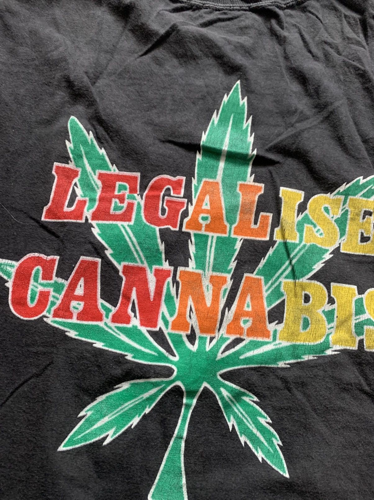 Vintage 🔥VINTAGE 90s LEGALISE CANNABIS Y2K OPIUM TSHIRT TEE Size US L / EU 52-54 / 3 - 2 Thumbnail