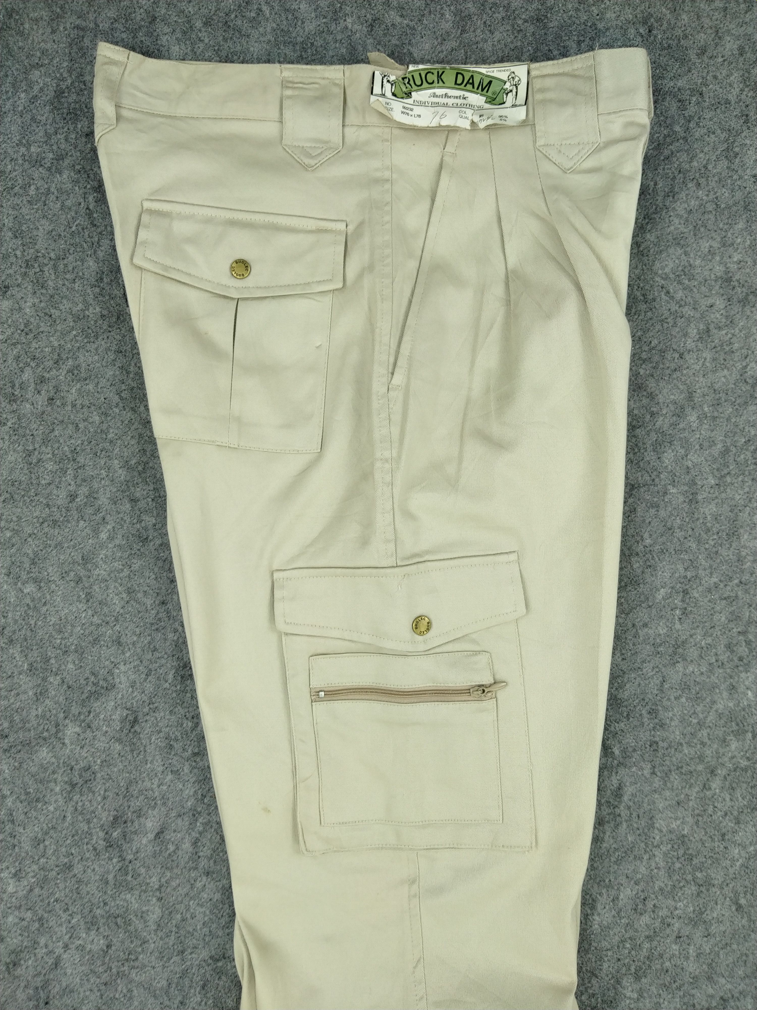 Japanese Brand Ruck Dam Japanese Brand Cargo Multi Pocket Pants CP188 Size US 29 - 4 Thumbnail