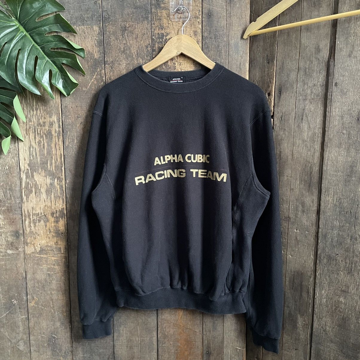 Vintage Vintage Alpha Cubic Racing Team Sweatshirt Size US L / EU 52-54 / 3 - 1 Thumbnail