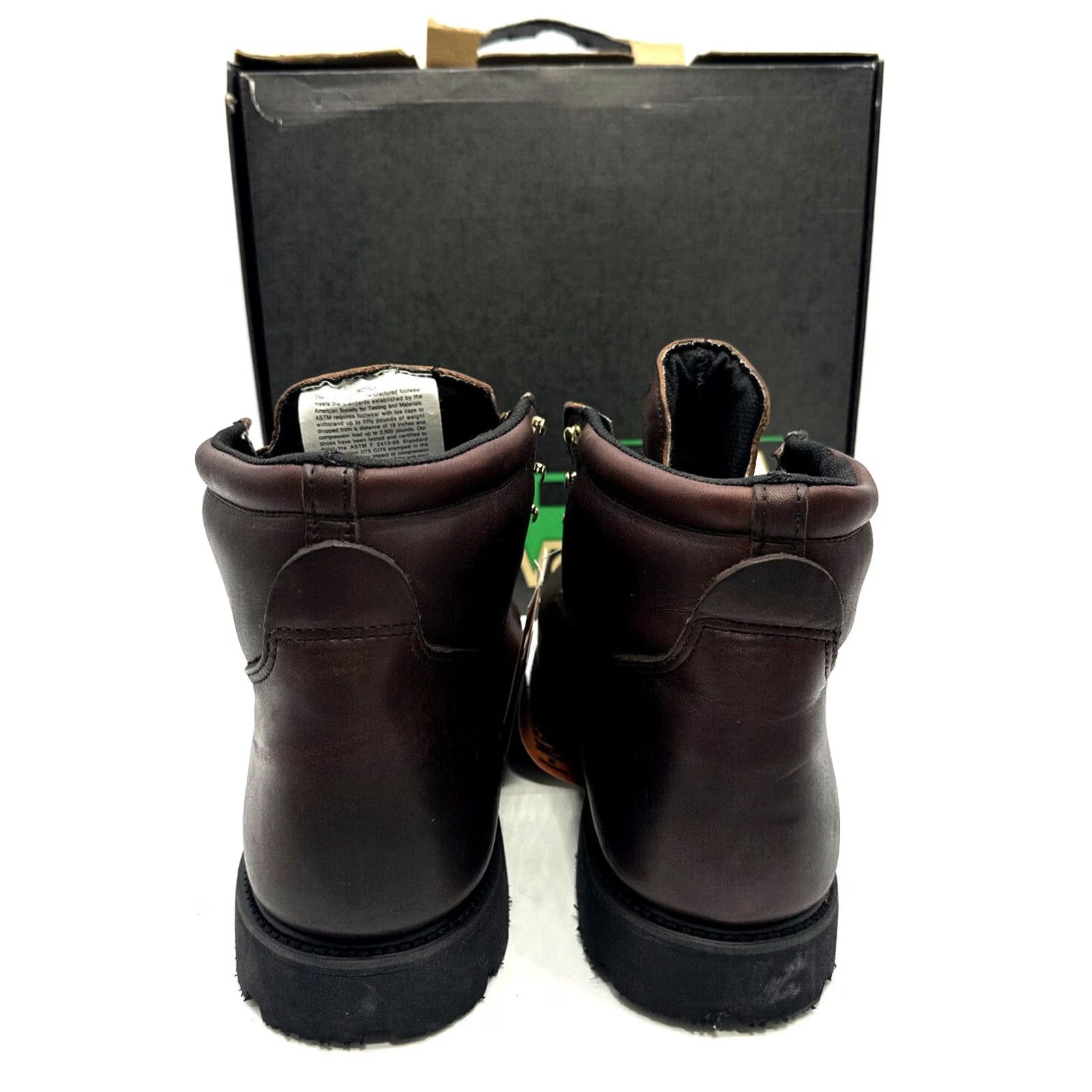 Thorogood Work One I-Met Mens Size 14 D Metatarsal Safety Guard Electrical Lace Boots Thorogood Leather Brown Lace Up Boots Mens 14 Work & Safety Size US 14 / EU 47 - 4 Thumbnail