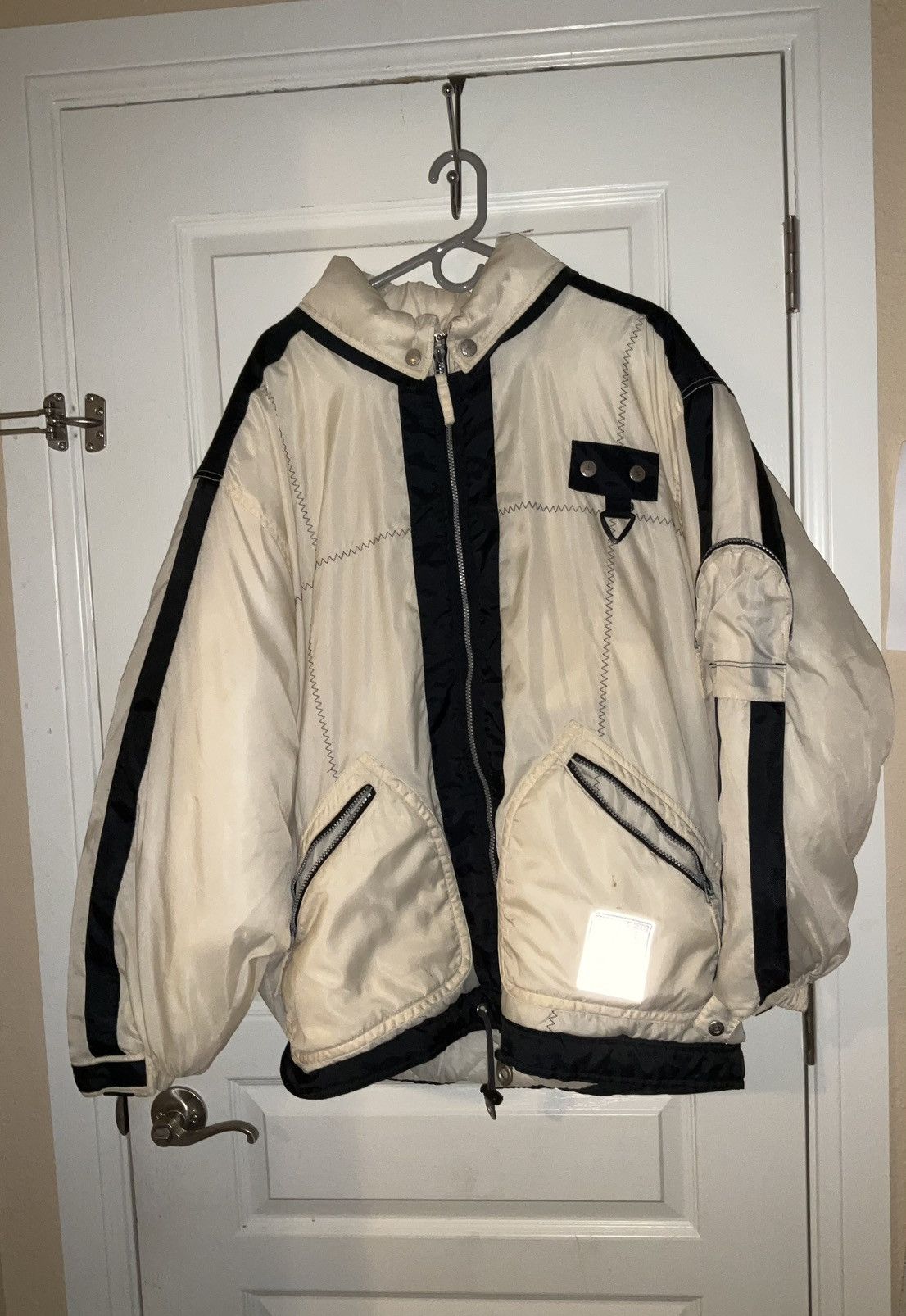 image of Perry Ellis Vintage Coat in Off White, Men's (Size XL)