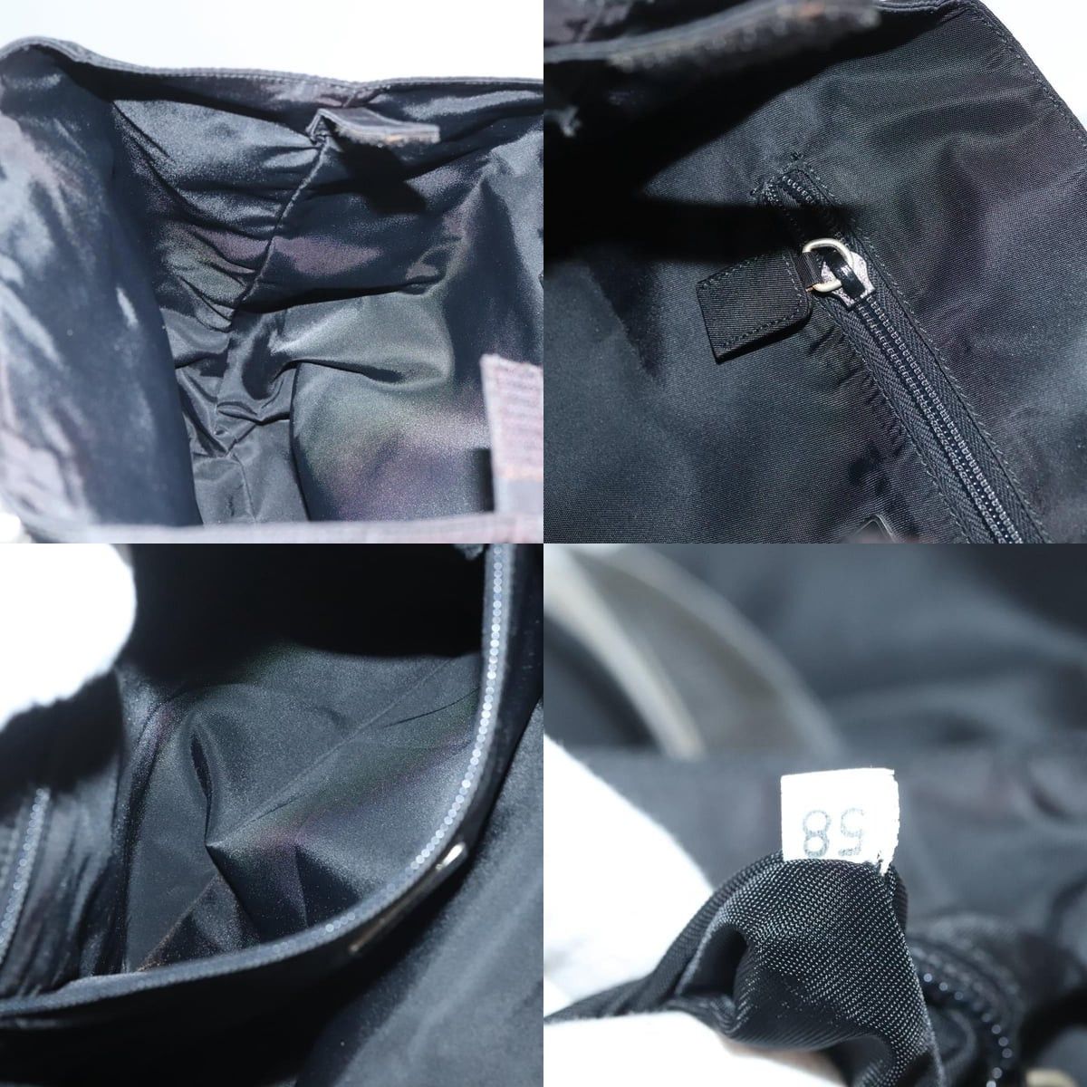 Prada PRADA Hand Bag Nylon Black Silver Size ONE SIZE - 12 Thumbnail