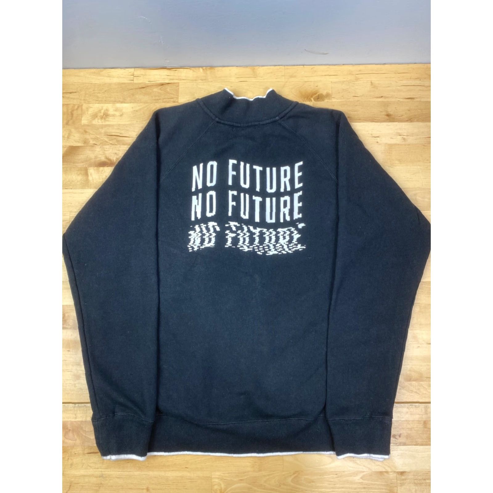 Obey OBEY Sweatshirt No Future 1/4 Zip Long Sleeve Logo Black M Men Regular Pullover Hoodie Style Casual Vector #6838 Size US M / EU 48-50 / 2 - 2 Thumbnail