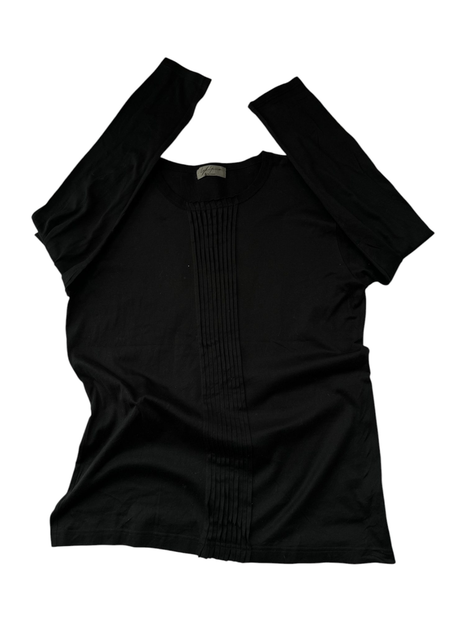 Yohji Yamamoto Yohji Yamamoto Pour Homme Cut and Sewn Long Sleeve T-Shirt Size US M / EU 48-50 / 2 - 1 Thumbnail