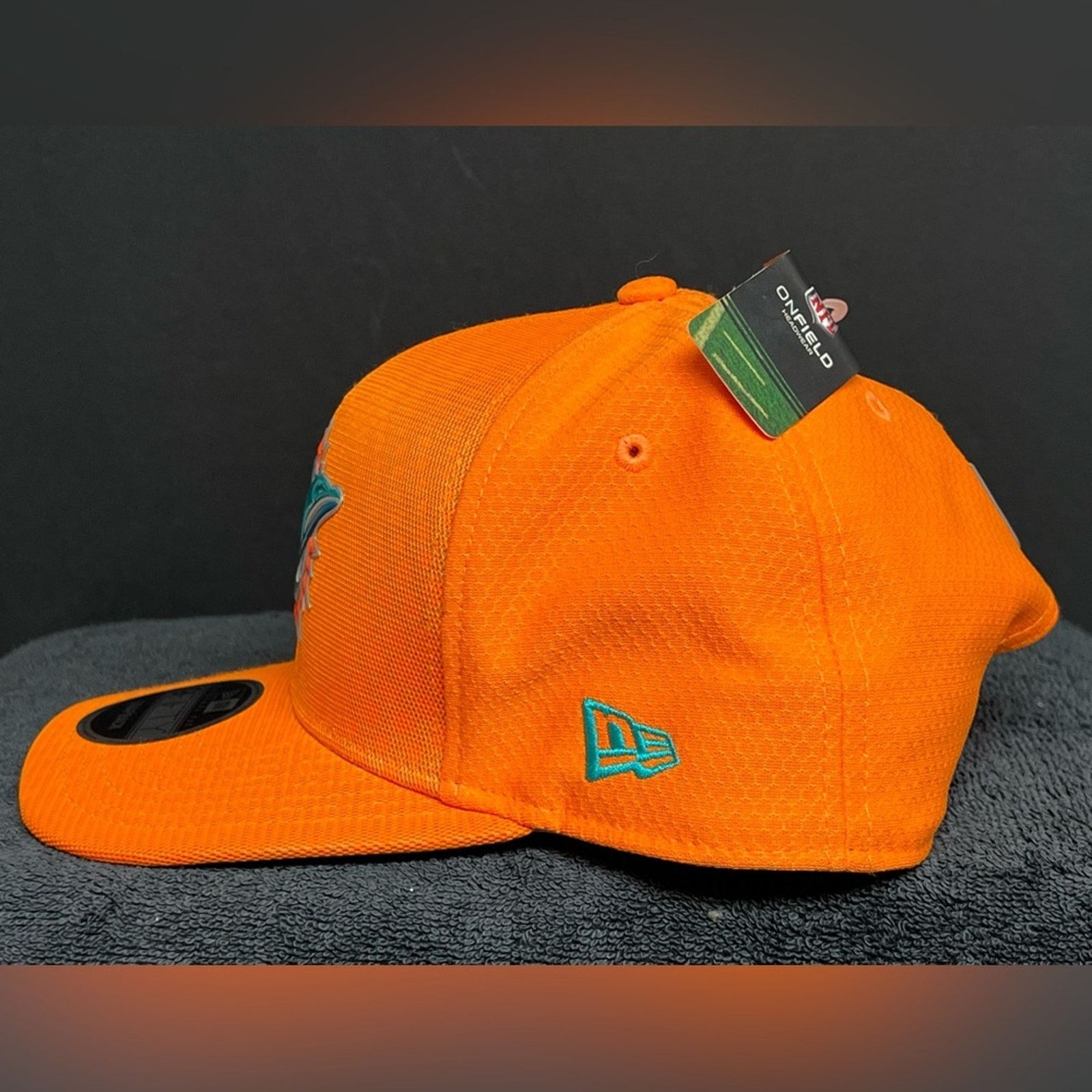New Era Miami Dolphins New Era Orange Color Rush 9FIFTY Snapback Hat Size ONE SIZE - 6 Thumbnail
