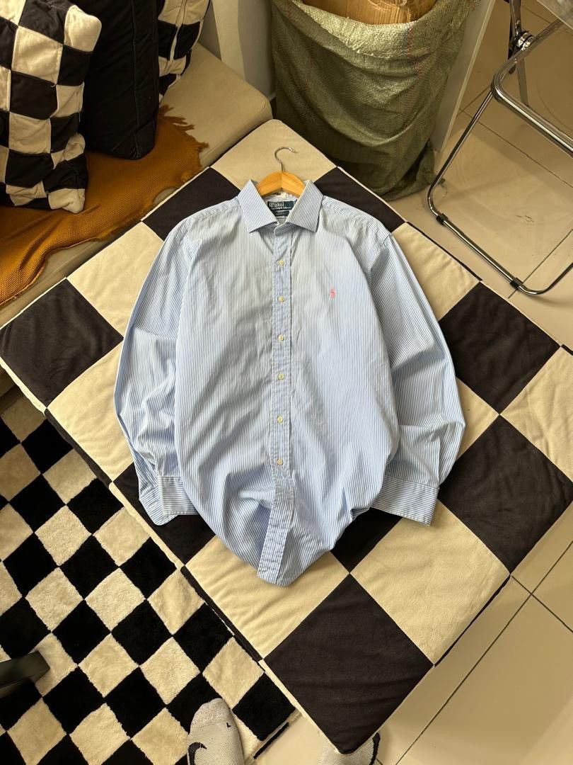 Polo Ralph Lauren × Ralph Lauren × Vintage POLO RALPH LAUREN STRIPE SHIRT Size US XXL / EU 58 / 5 - 1 Thumbnail
