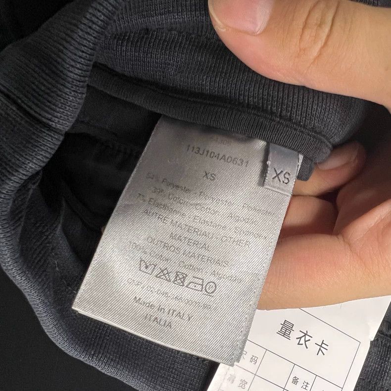 Dior Size XS Black CD embroidered logo sweatpants 2501-Nextarro Size US 26 / EU 42 - 3 Thumbnail