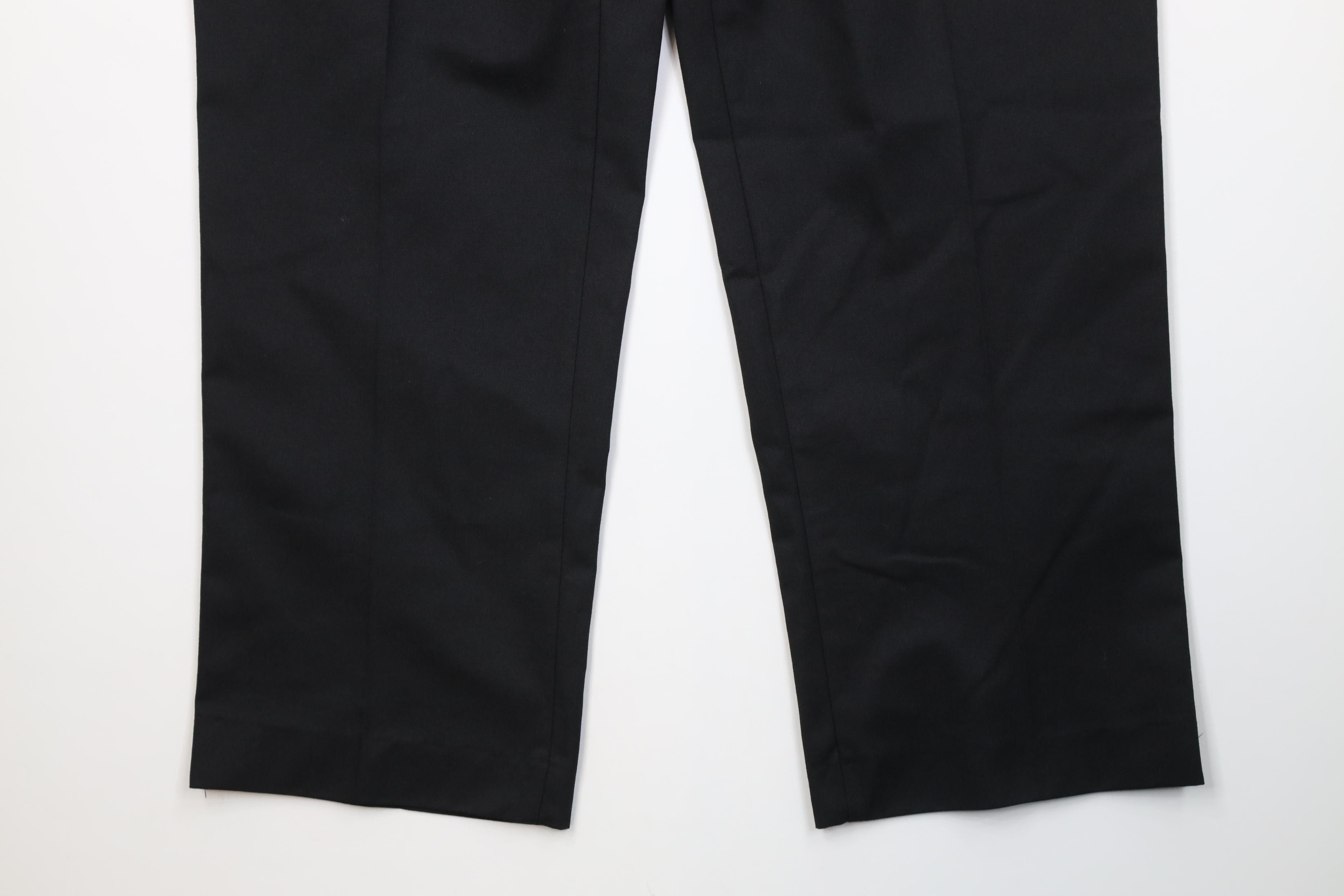 Vintage Vintage 70s Streetwear Flared Wide Leg Chino Pants Black USA Size US 42 / EU 58 - 4 Thumbnail