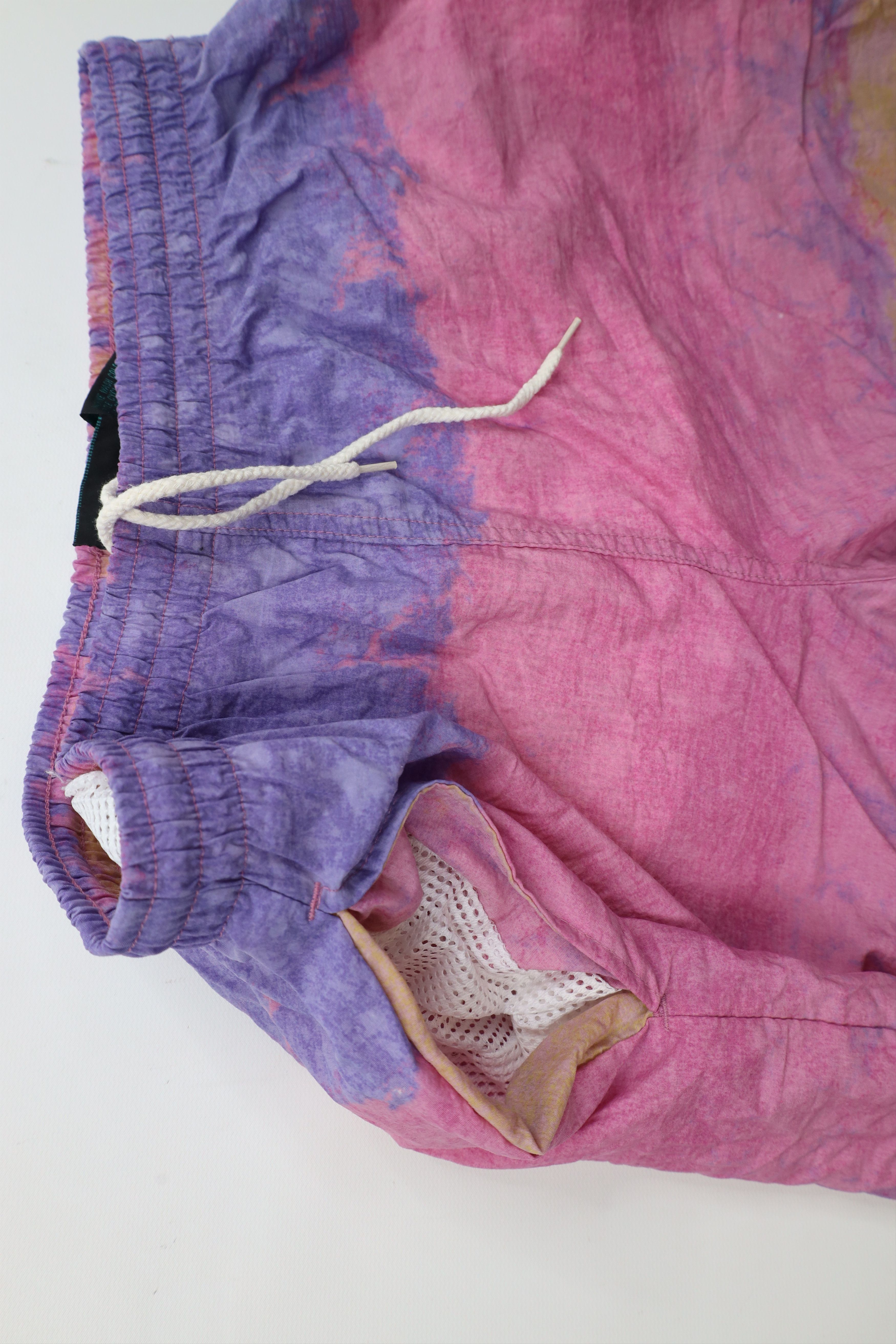 Vintage Vintage 90s Streetwear Wash Tie Dye Lined Beach Swim Shorts Size US 32 / EU 48 - 7 Thumbnail