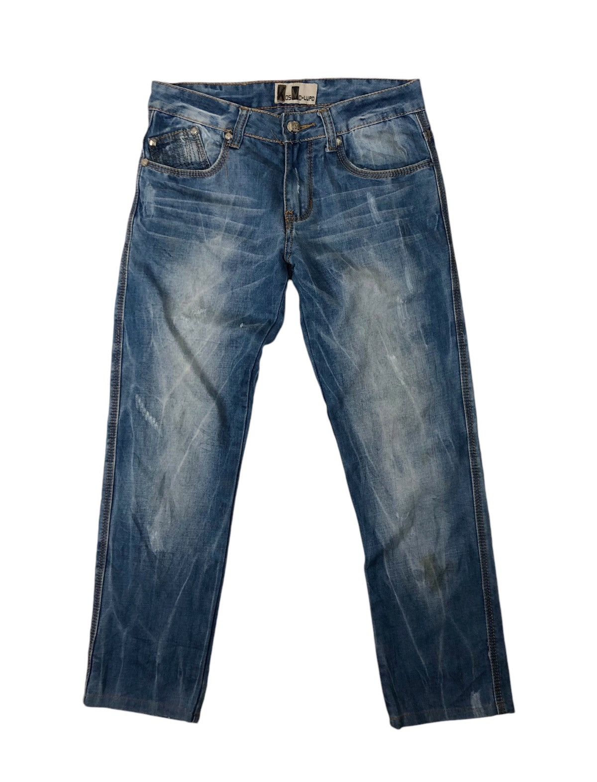 Japanese Brand Japan Brand Kosmo Lupo Embroidery Low Rise Denim Jeans Size US 30 / EU 46 - 2 Thumbnail